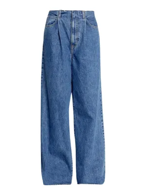 SLVRLAKE Taylor Wide Pleat Jeans in Sweet Memory