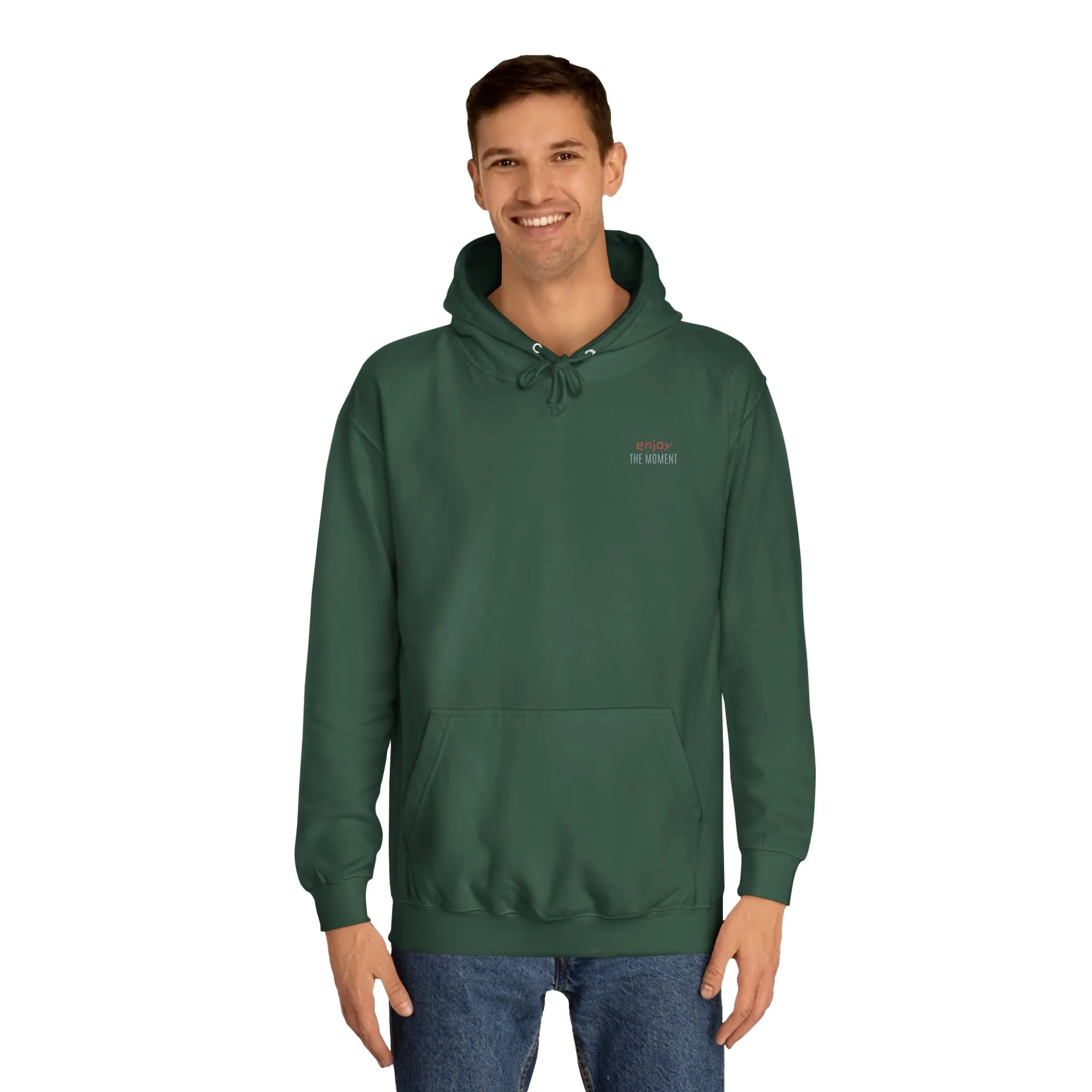SNRG Unisex Hoodie - Enjoy The Moment, Sweatshirt, Hooded Jacket, Casual Pullover, Trendy Apparel, Outerwear, Hoodie