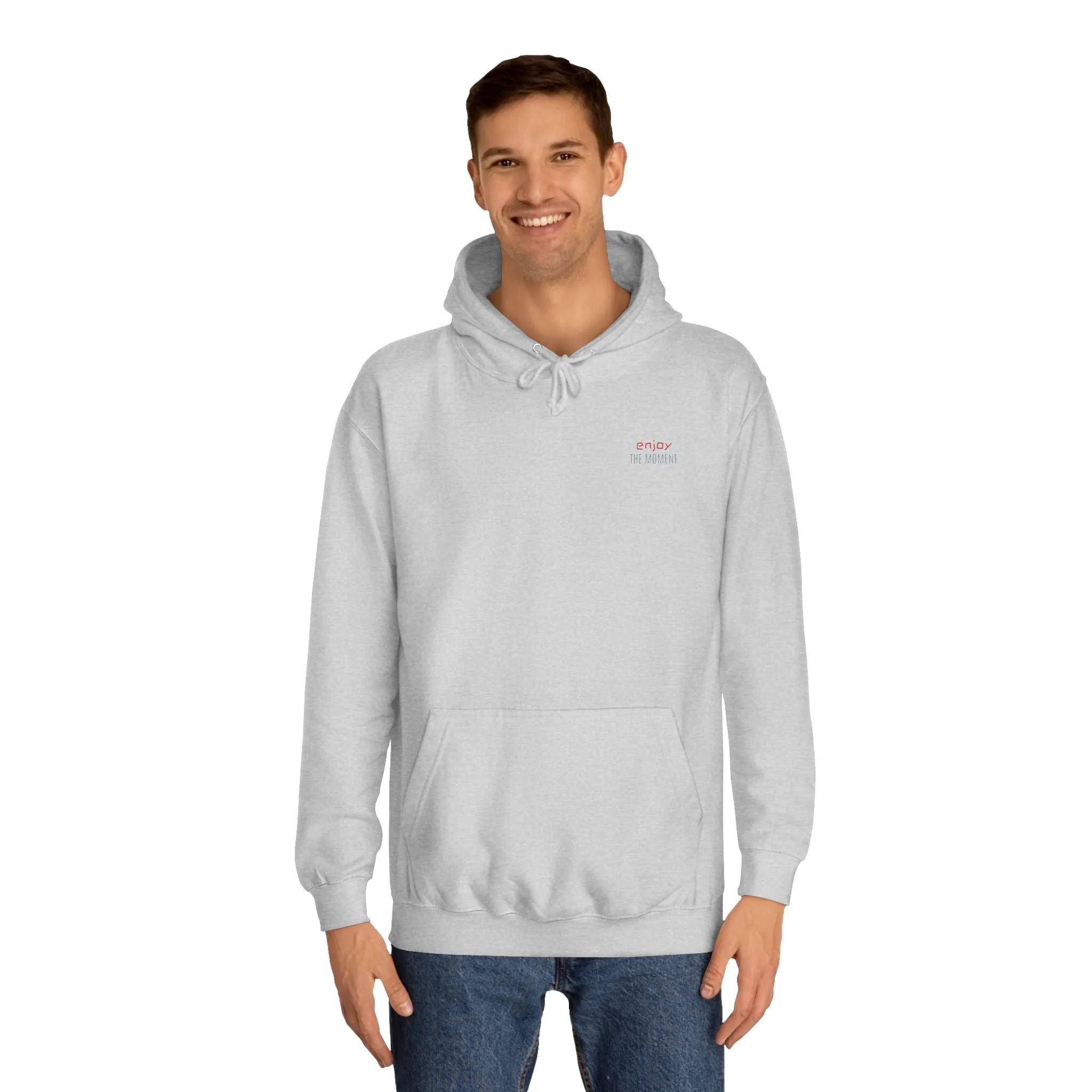 SNRG Unisex Hoodie - Enjoy The Moment, Sweatshirt, Hooded Jacket, Casual Pullover, Trendy Apparel, Outerwear, Hoodie
