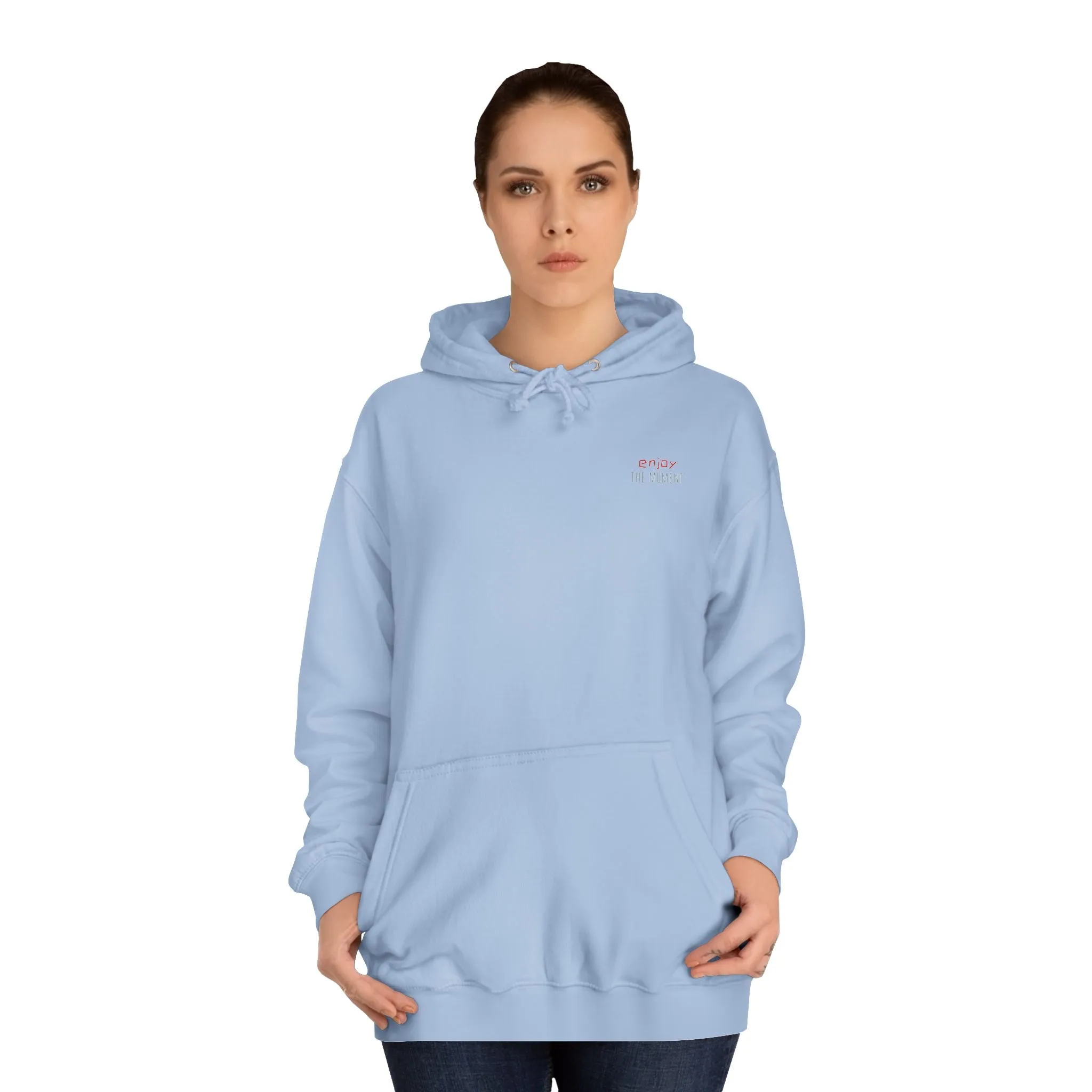 SNRG Unisex Hoodie - Enjoy The Moment, Sweatshirt, Hooded Jacket, Casual Pullover, Trendy Apparel, Outerwear, Hoodie