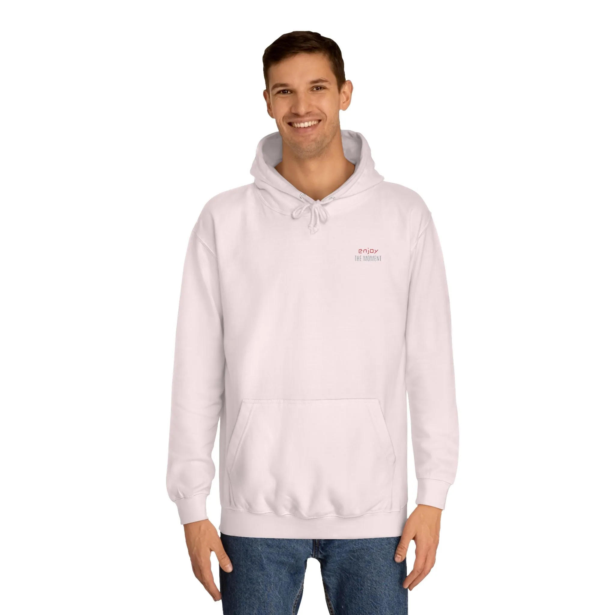 SNRG Unisex Hoodie - Enjoy The Moment, Sweatshirt, Hooded Jacket, Casual Pullover, Trendy Apparel, Outerwear, Hoodie