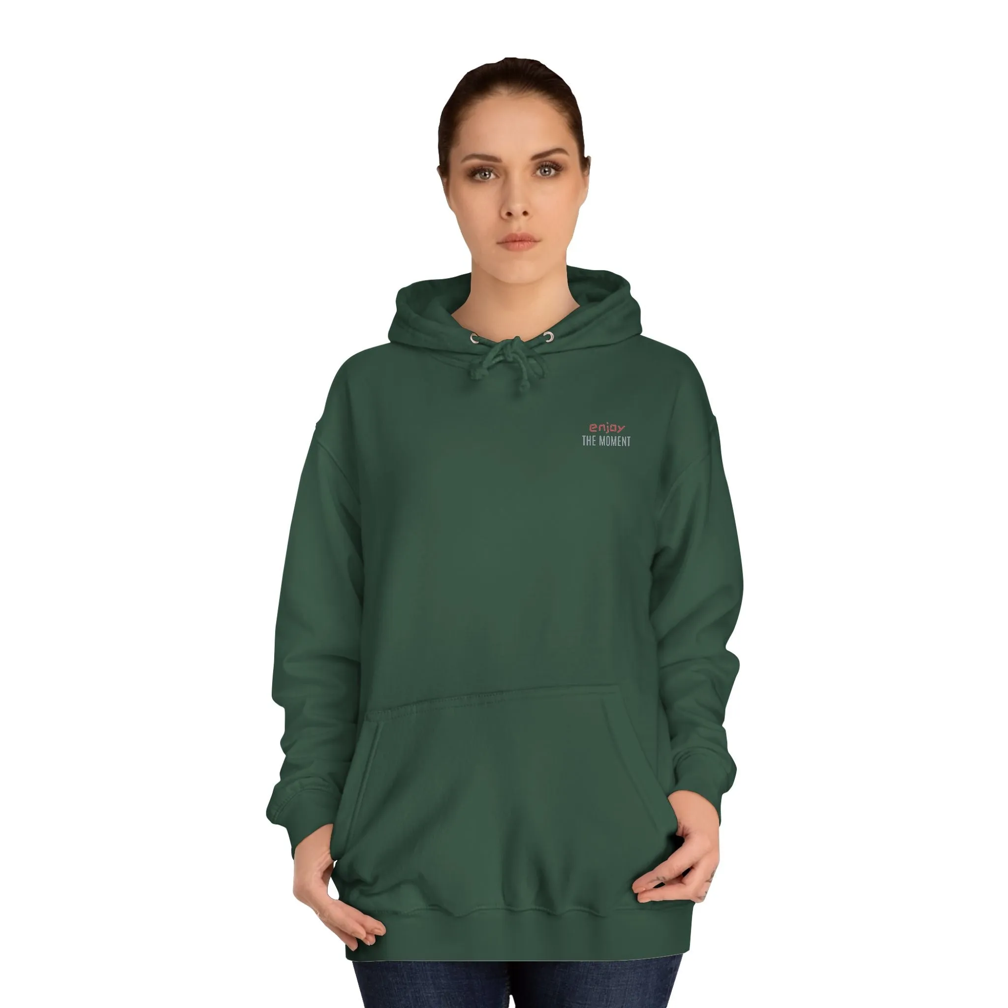SNRG Unisex Hoodie - Enjoy The Moment, Sweatshirt, Hooded Jacket, Casual Pullover, Trendy Apparel, Outerwear, Hoodie