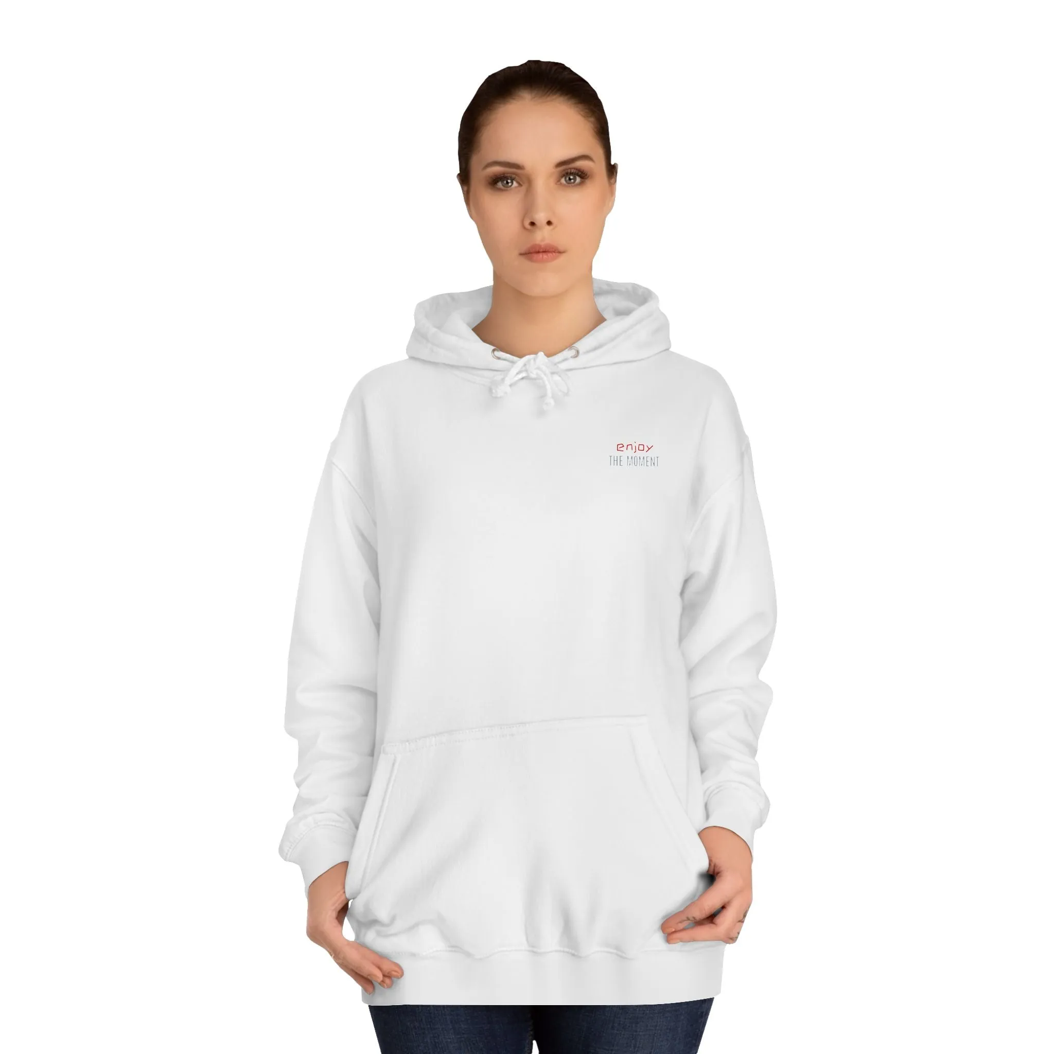 SNRG Unisex Hoodie - Enjoy The Moment, Sweatshirt, Hooded Jacket, Casual Pullover, Trendy Apparel, Outerwear, Hoodie