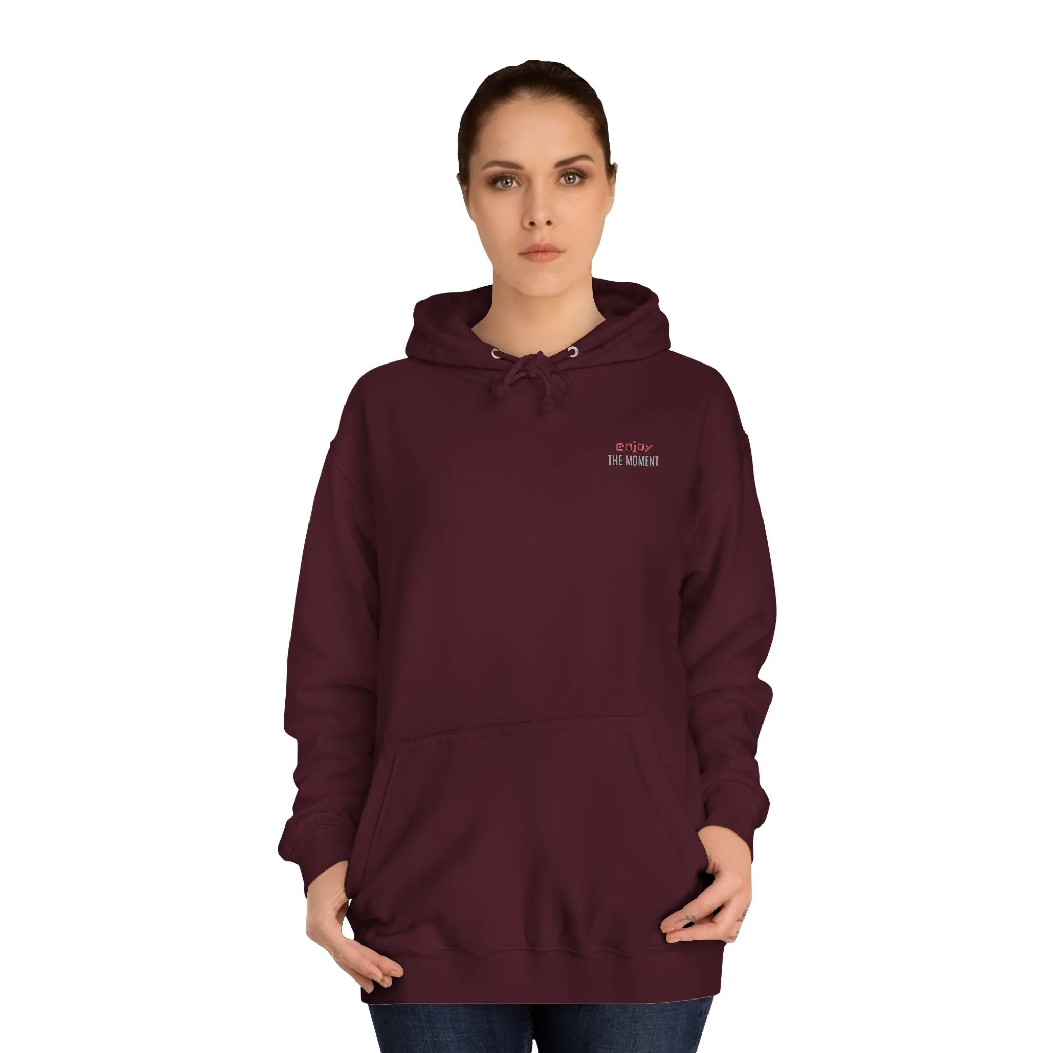 SNRG Unisex Hoodie - Enjoy The Moment, Sweatshirt, Hooded Jacket, Casual Pullover, Trendy Apparel, Outerwear, Hoodie