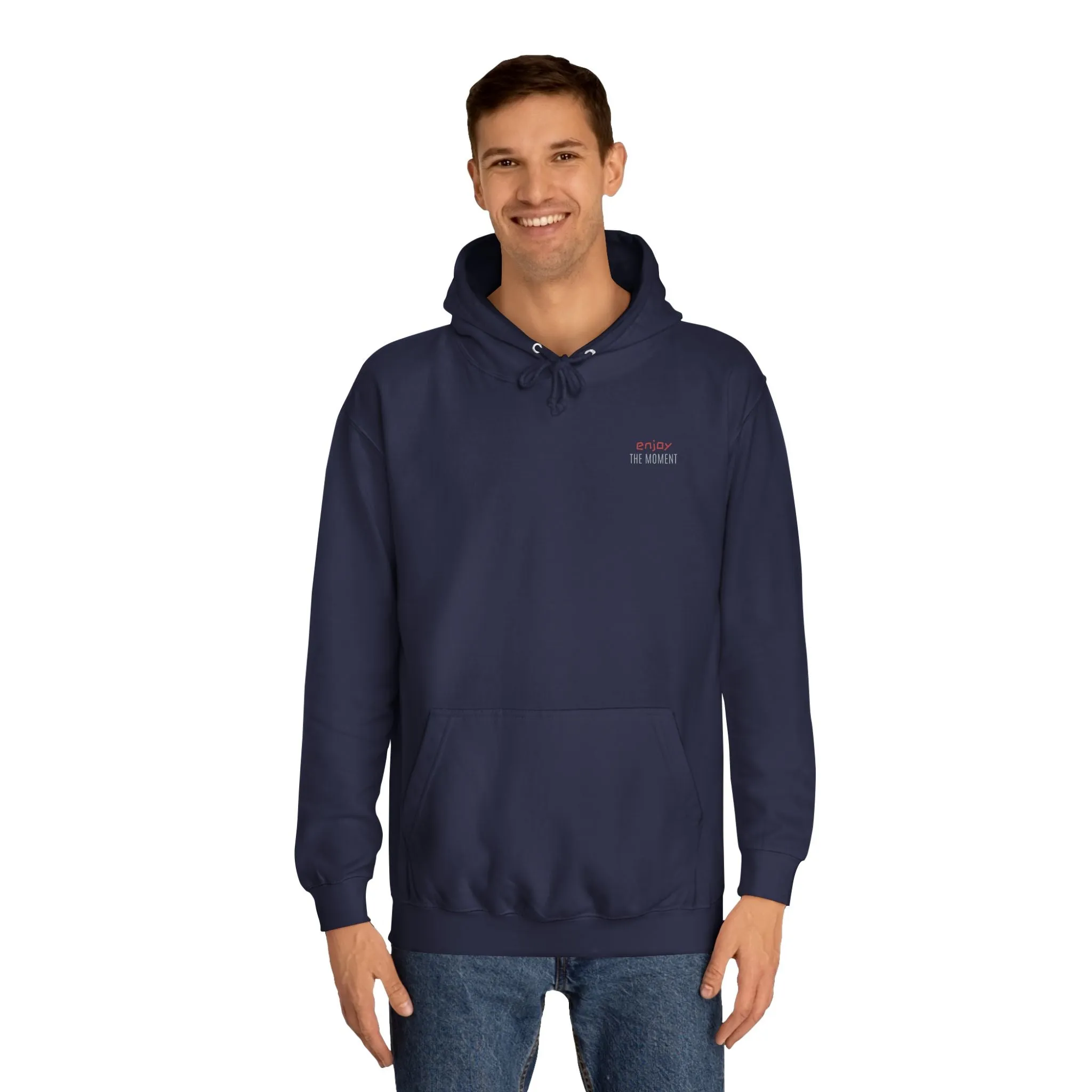 SNRG Unisex Hoodie - Enjoy The Moment, Sweatshirt, Hooded Jacket, Casual Pullover, Trendy Apparel, Outerwear, Hoodie