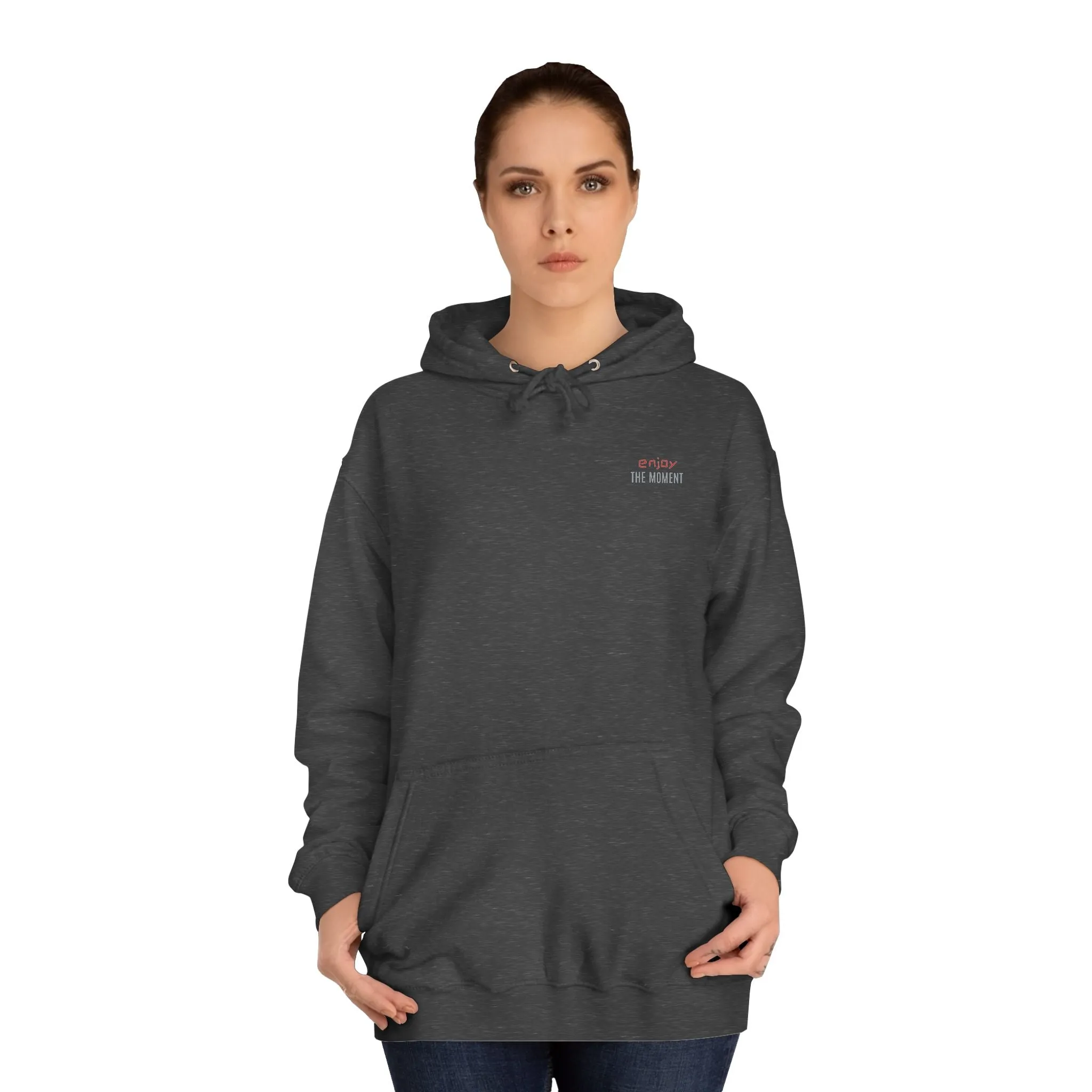 SNRG Unisex Hoodie - Enjoy The Moment, Sweatshirt, Hooded Jacket, Casual Pullover, Trendy Apparel, Outerwear, Hoodie