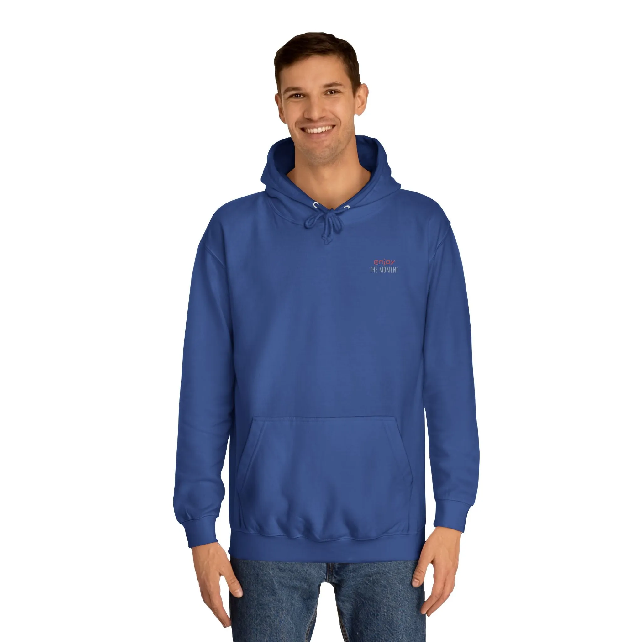 SNRG Unisex Hoodie - Enjoy The Moment, Sweatshirt, Hooded Jacket, Casual Pullover, Trendy Apparel, Outerwear, Hoodie