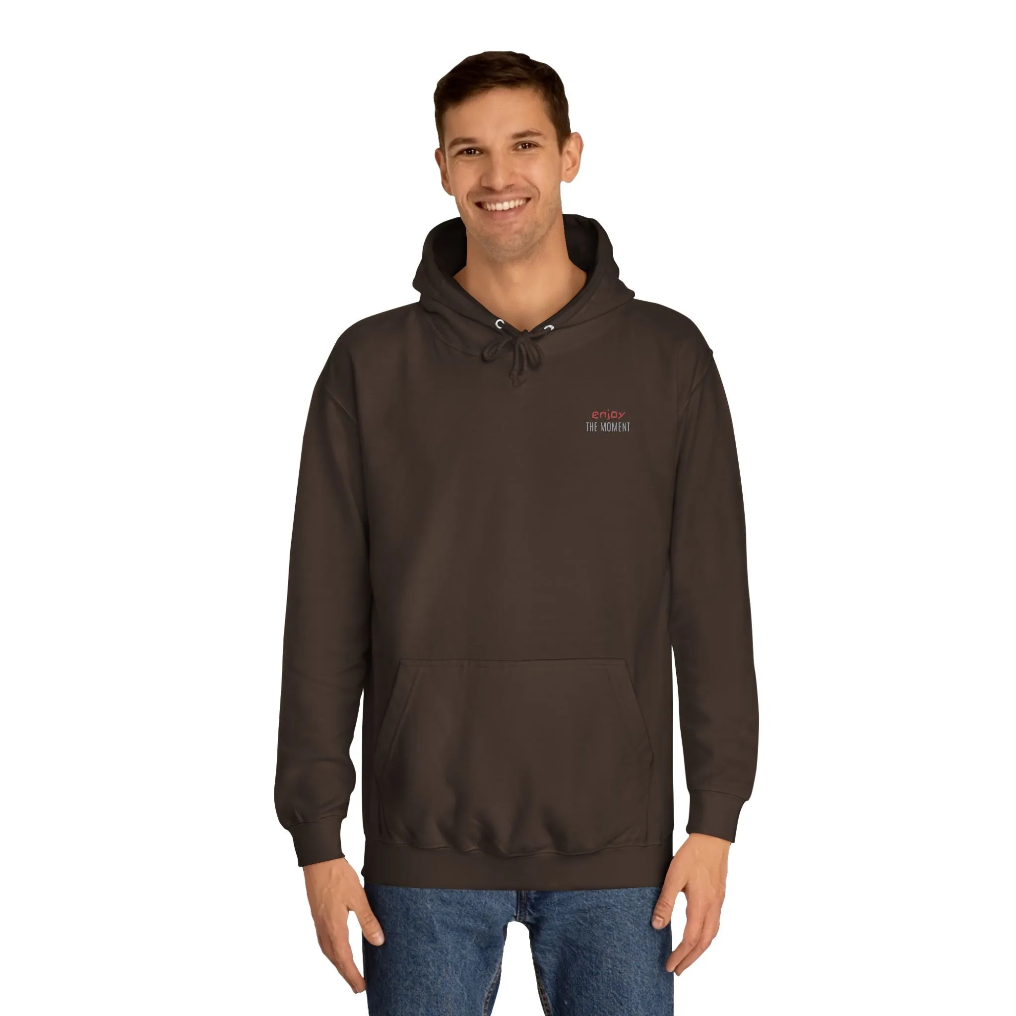 SNRG Unisex Hoodie - Enjoy The Moment, Sweatshirt, Hooded Jacket, Casual Pullover, Trendy Apparel, Outerwear, Hoodie