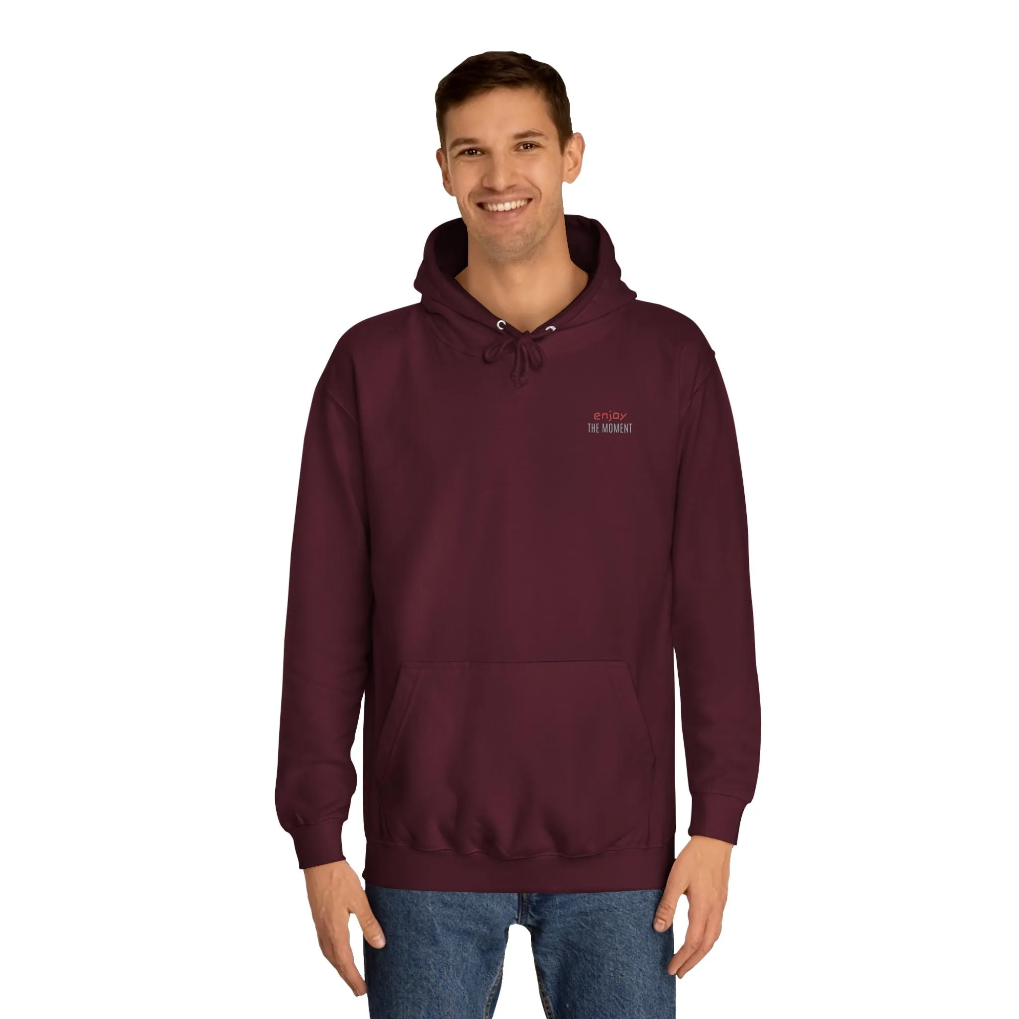 SNRG Unisex Hoodie - Enjoy The Moment, Sweatshirt, Hooded Jacket, Casual Pullover, Trendy Apparel, Outerwear, Hoodie