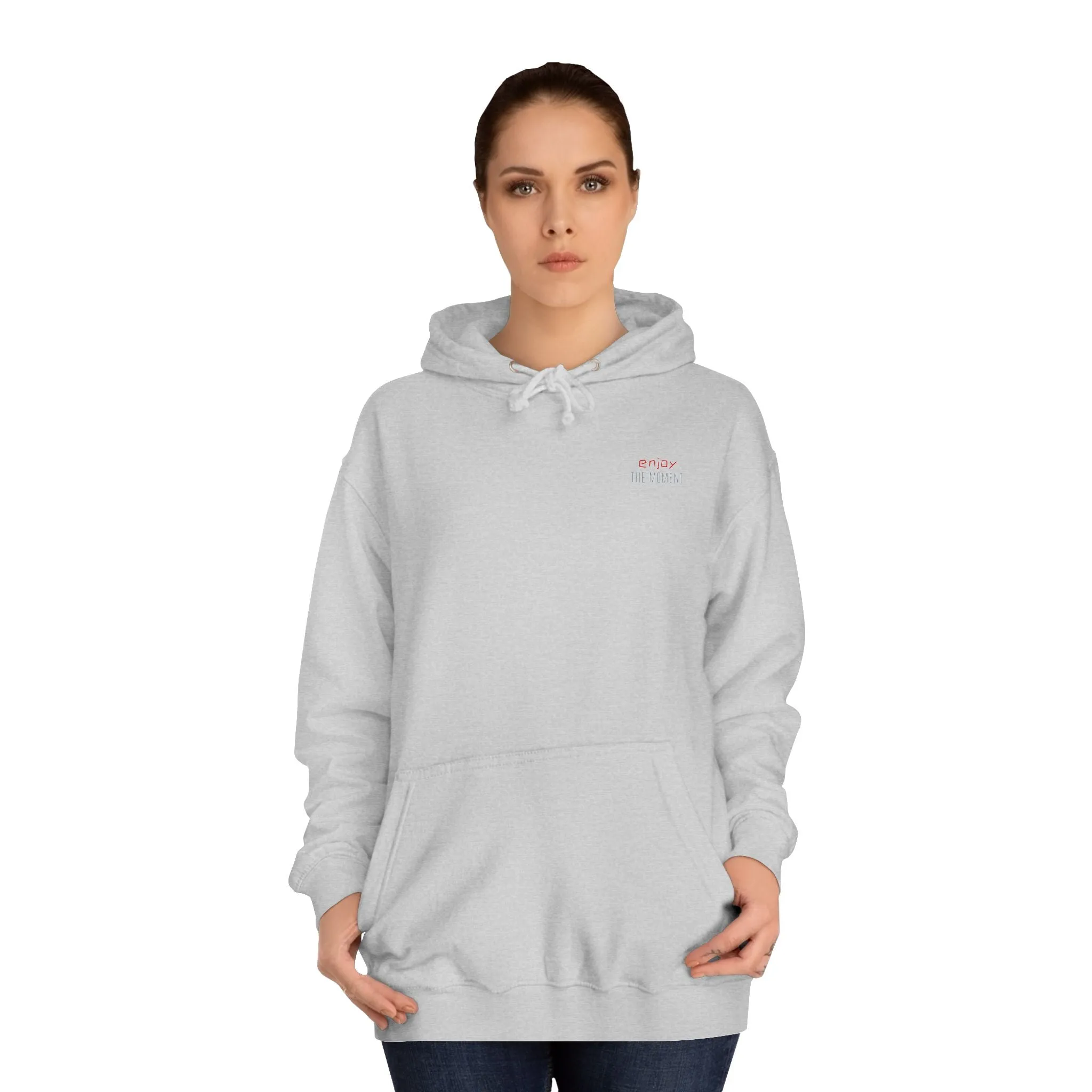 SNRG Unisex Hoodie - Enjoy The Moment, Sweatshirt, Hooded Jacket, Casual Pullover, Trendy Apparel, Outerwear, Hoodie