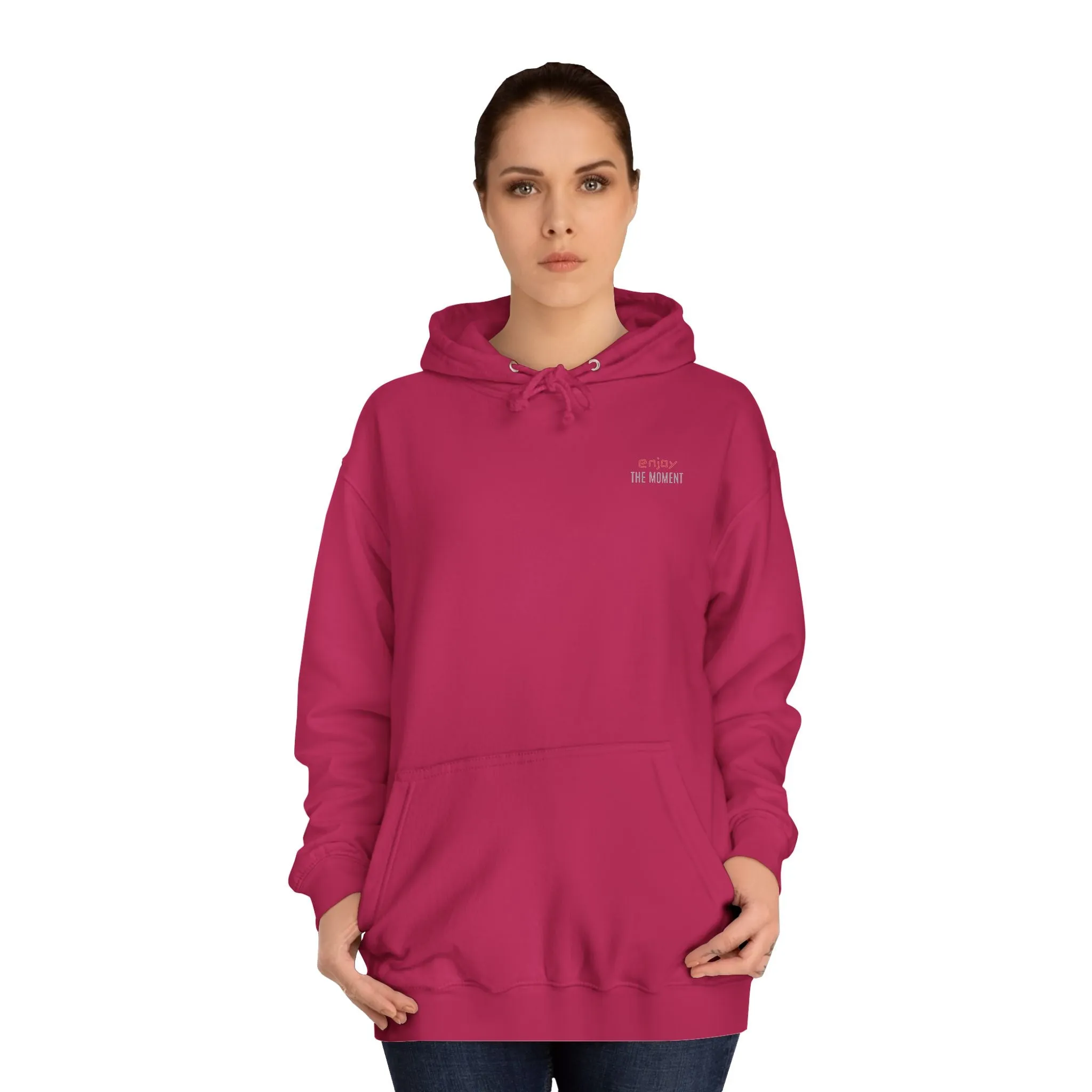 SNRG Unisex Hoodie - Enjoy The Moment, Sweatshirt, Hooded Jacket, Casual Pullover, Trendy Apparel, Outerwear, Hoodie