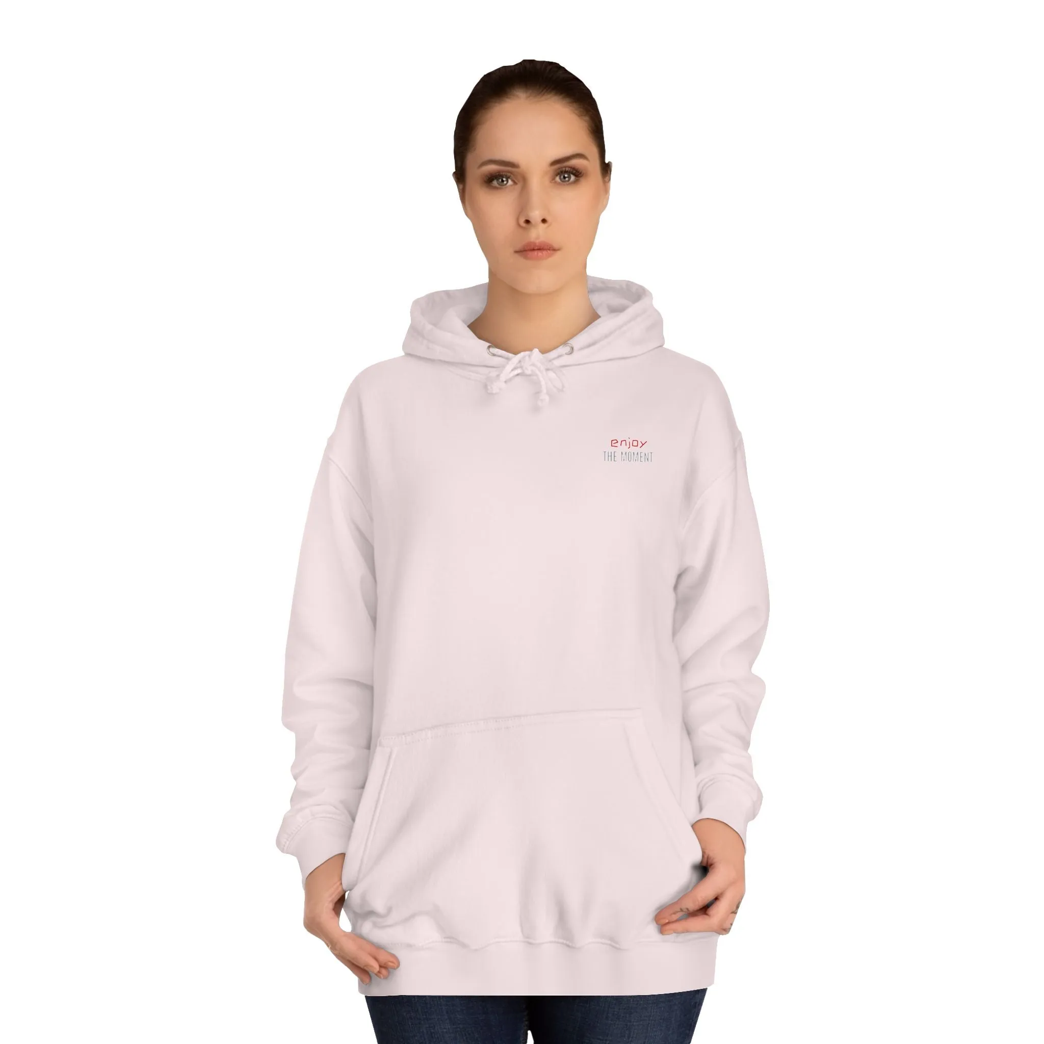 SNRG Unisex Hoodie - Enjoy The Moment, Sweatshirt, Hooded Jacket, Casual Pullover, Trendy Apparel, Outerwear, Hoodie