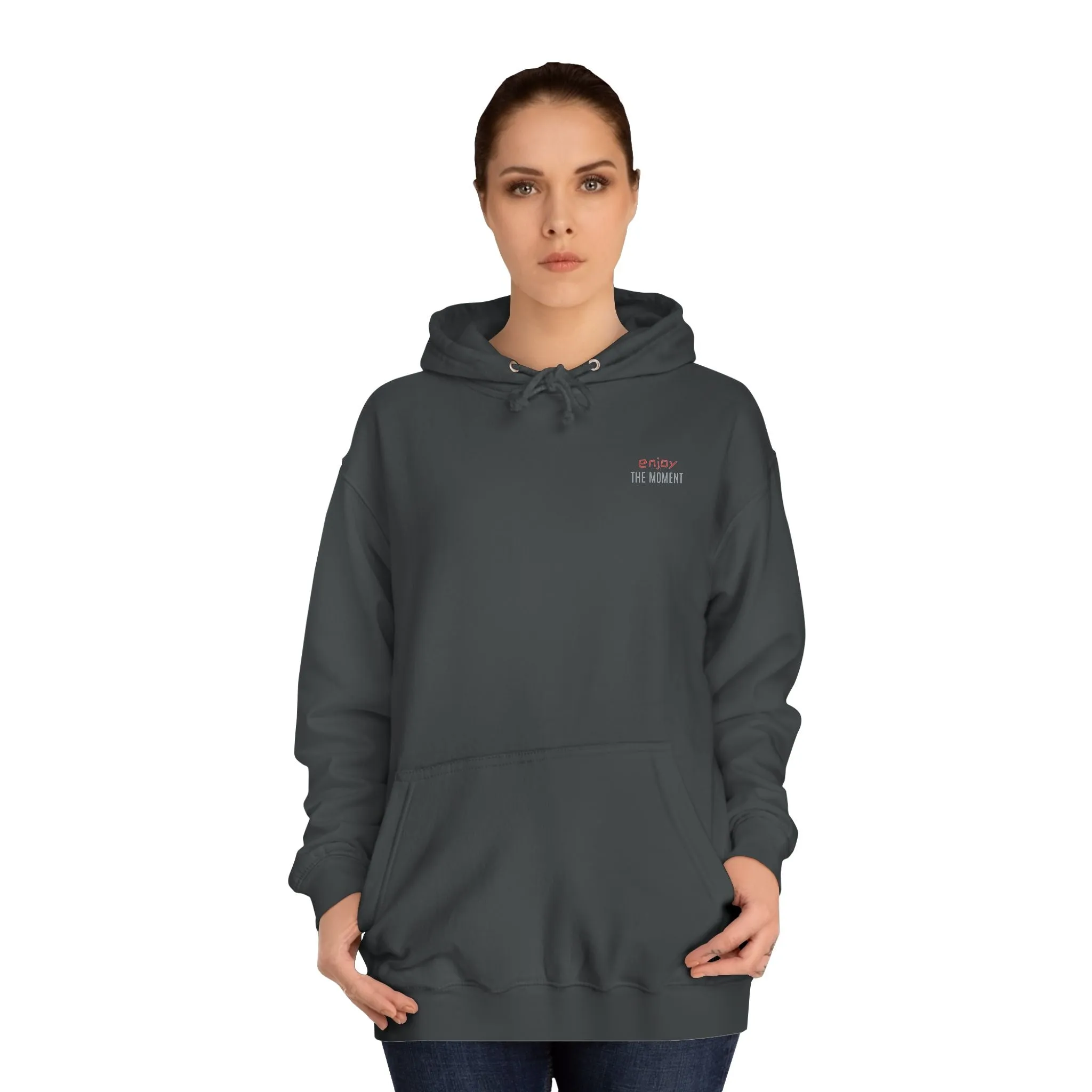 SNRG Unisex Hoodie - Enjoy The Moment, Sweatshirt, Hooded Jacket, Casual Pullover, Trendy Apparel, Outerwear, Hoodie