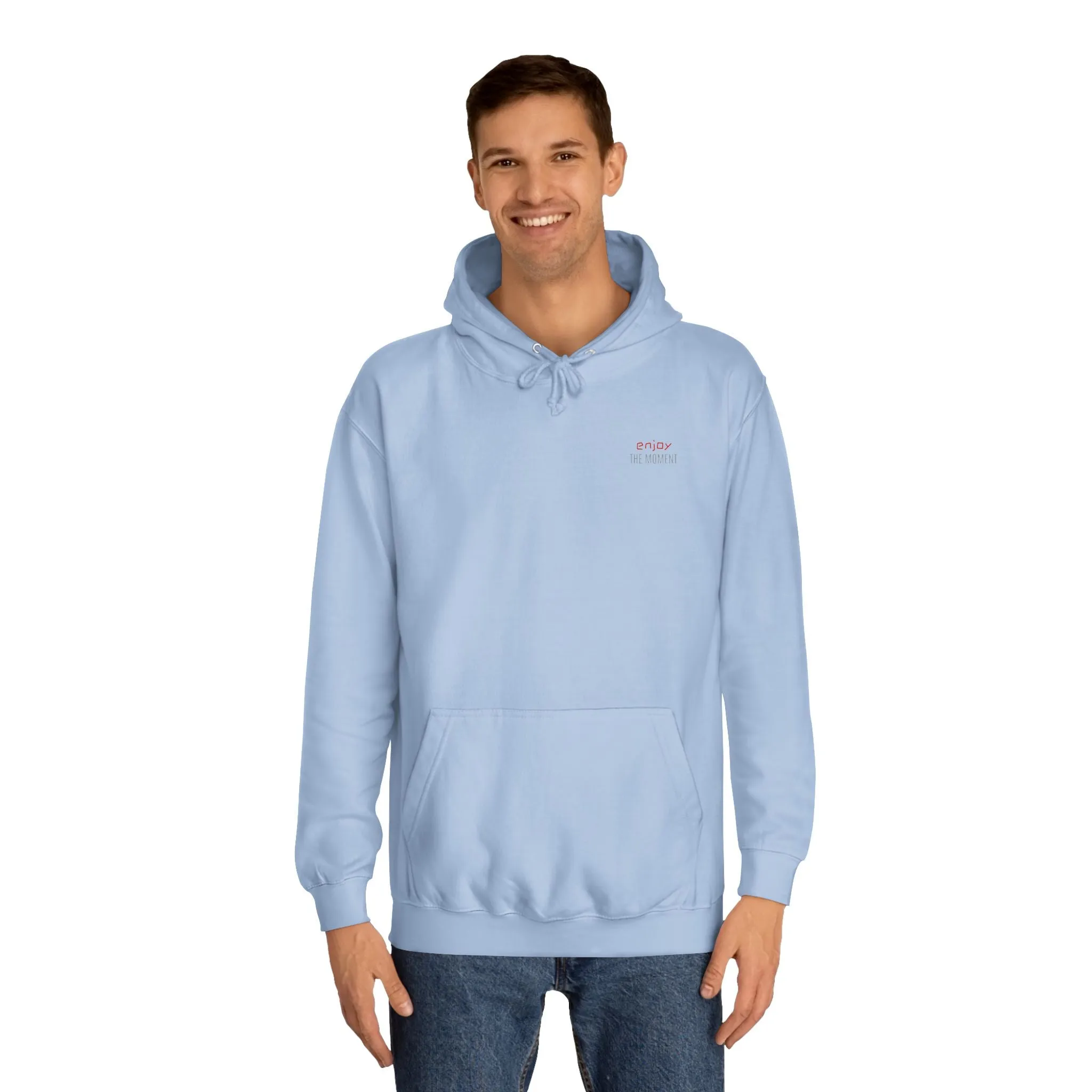 SNRG Unisex Hoodie - Enjoy The Moment, Sweatshirt, Hooded Jacket, Casual Pullover, Trendy Apparel, Outerwear, Hoodie