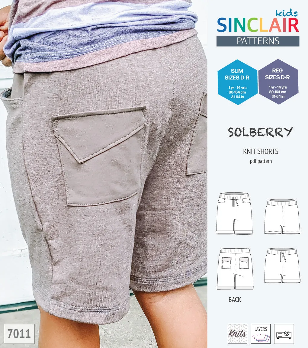 Solberry knit shorts for children (PDF)
