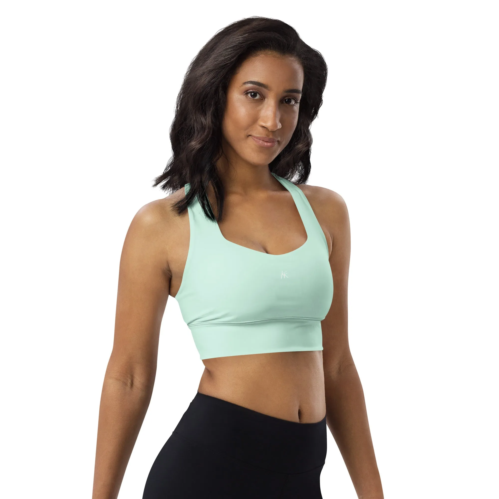 Solid color Longline Sports Bra