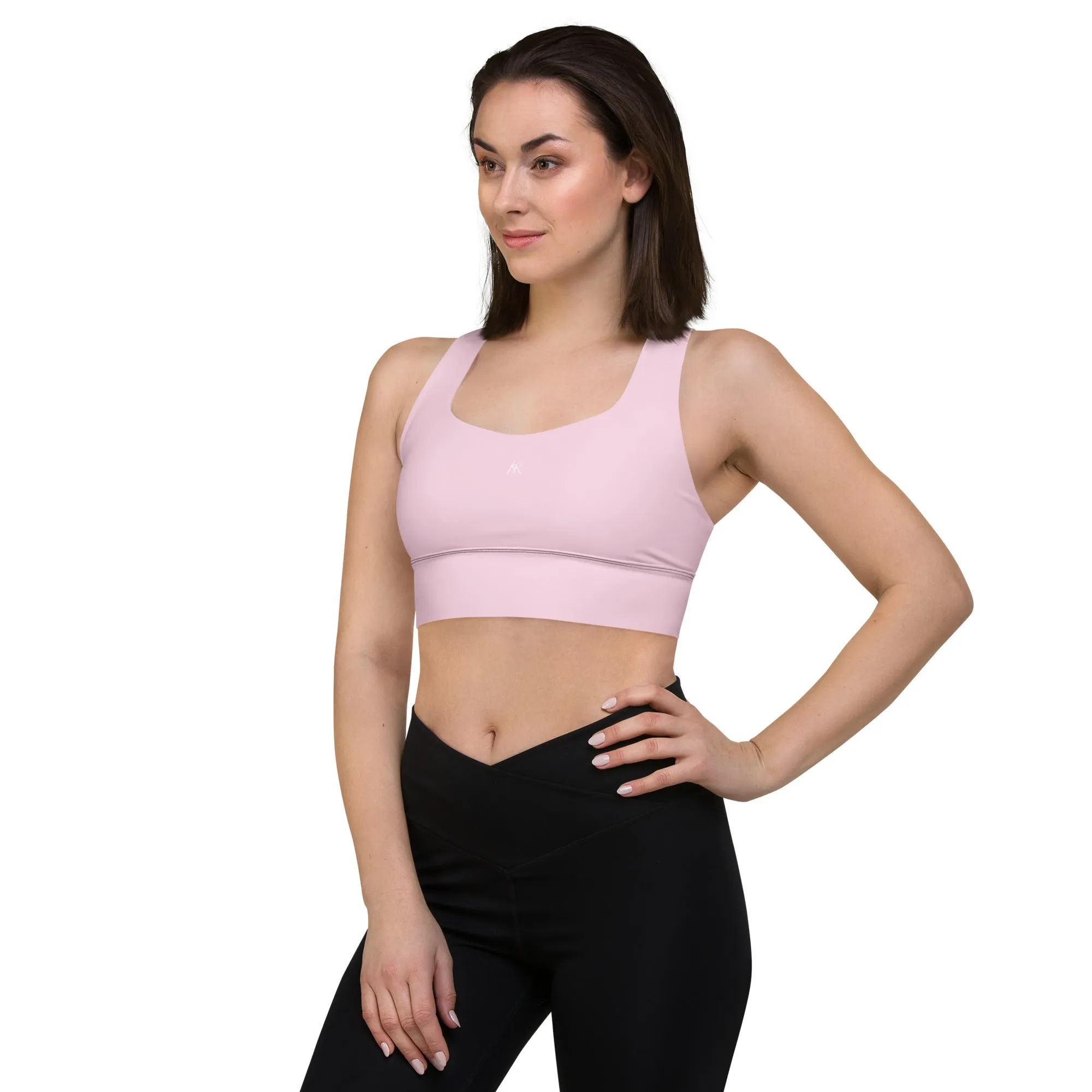 Solid color Longline Sports Bra