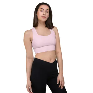 Solid color Longline Sports Bra