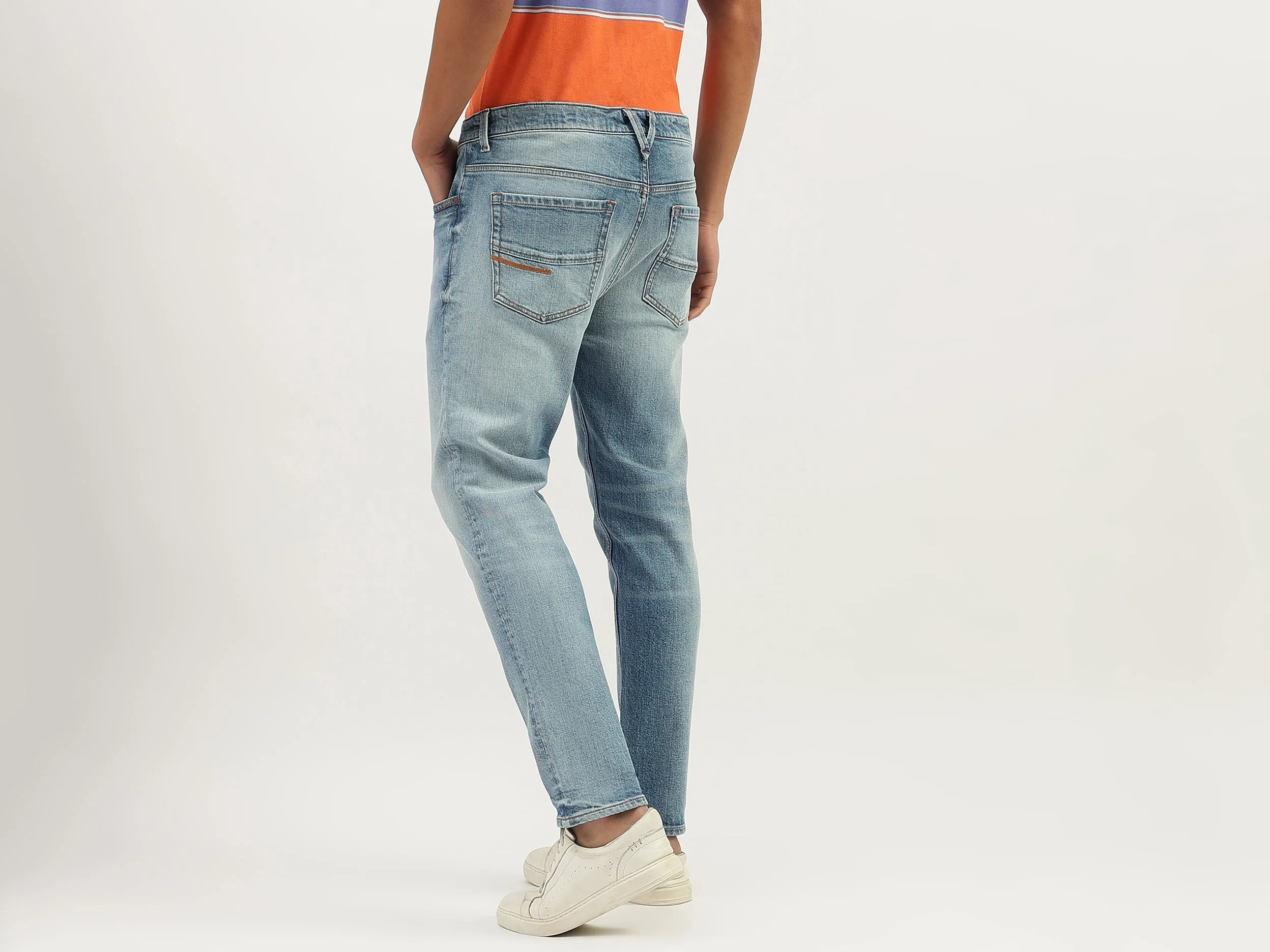 Solid Low Crotch Fit Jeans
