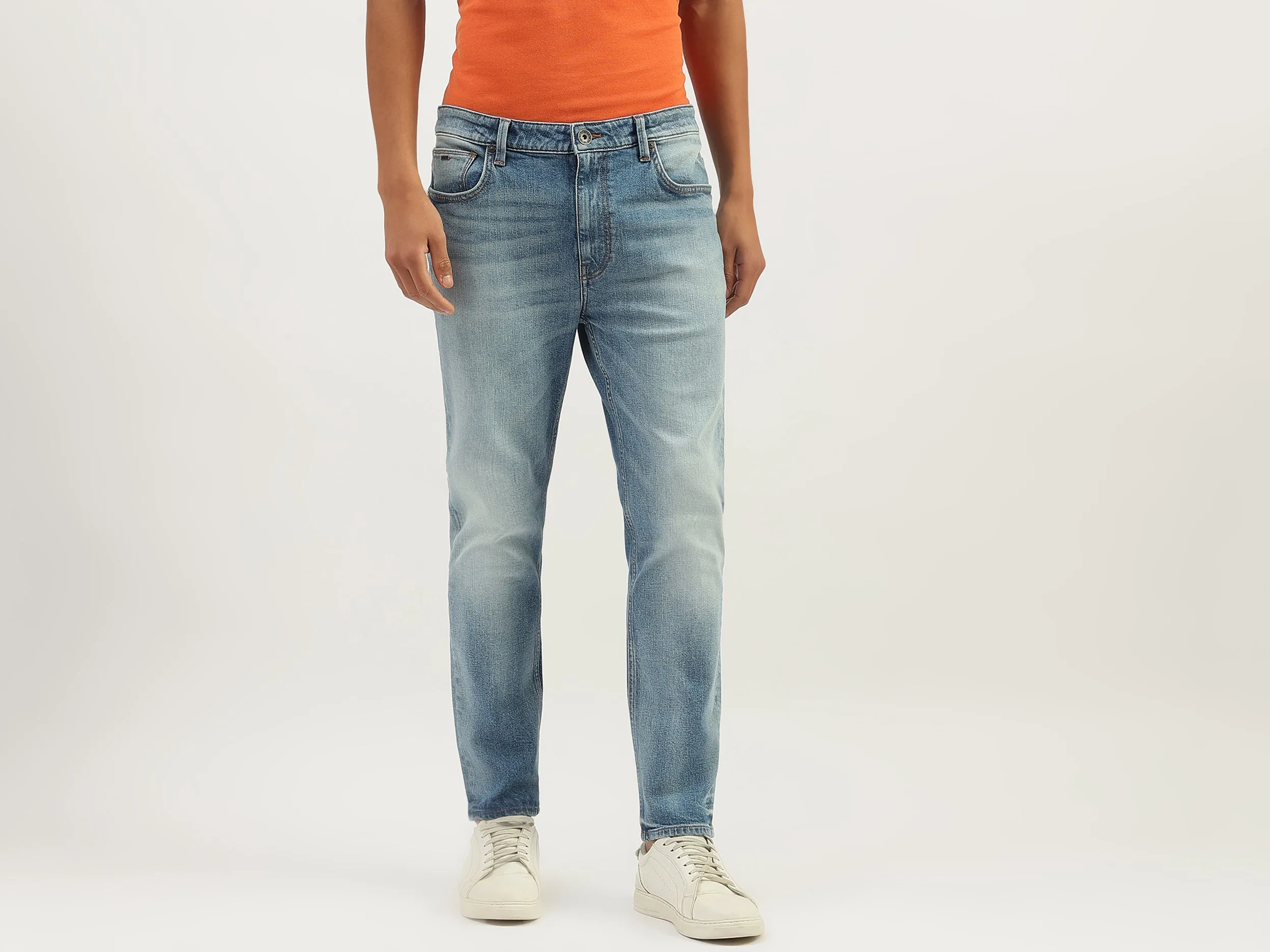 Solid Low Crotch Fit Jeans