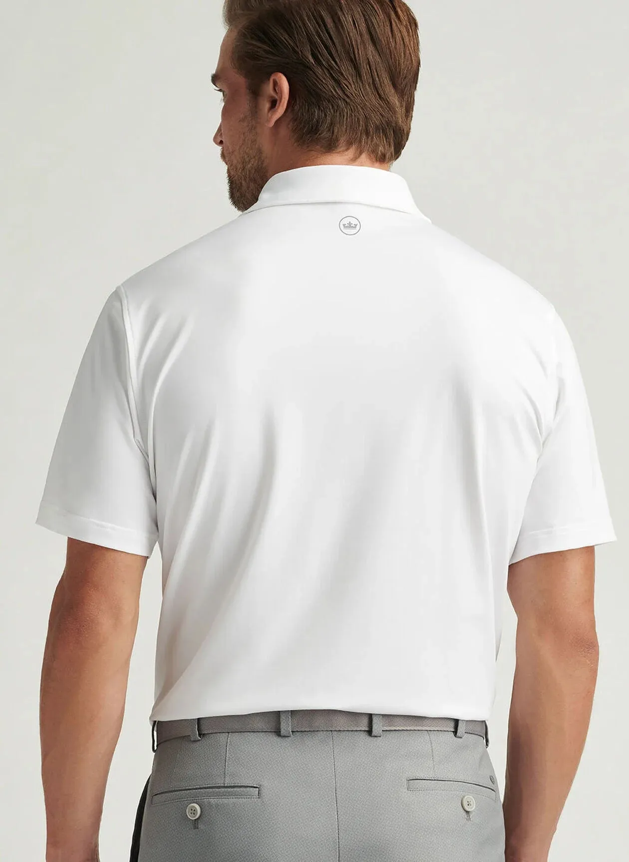 Solid Performance Jersey Polo by Peter Millar - White