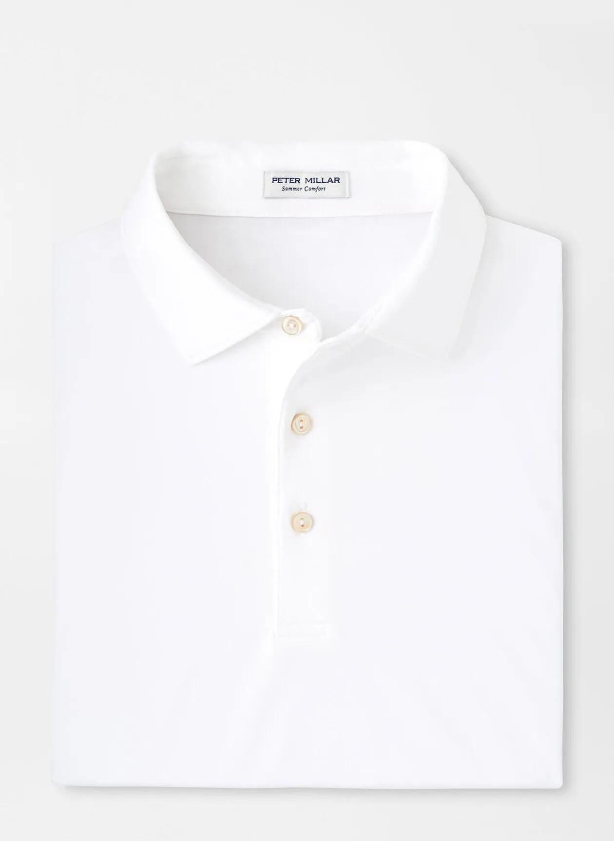 Solid Performance Jersey Polo by Peter Millar - White