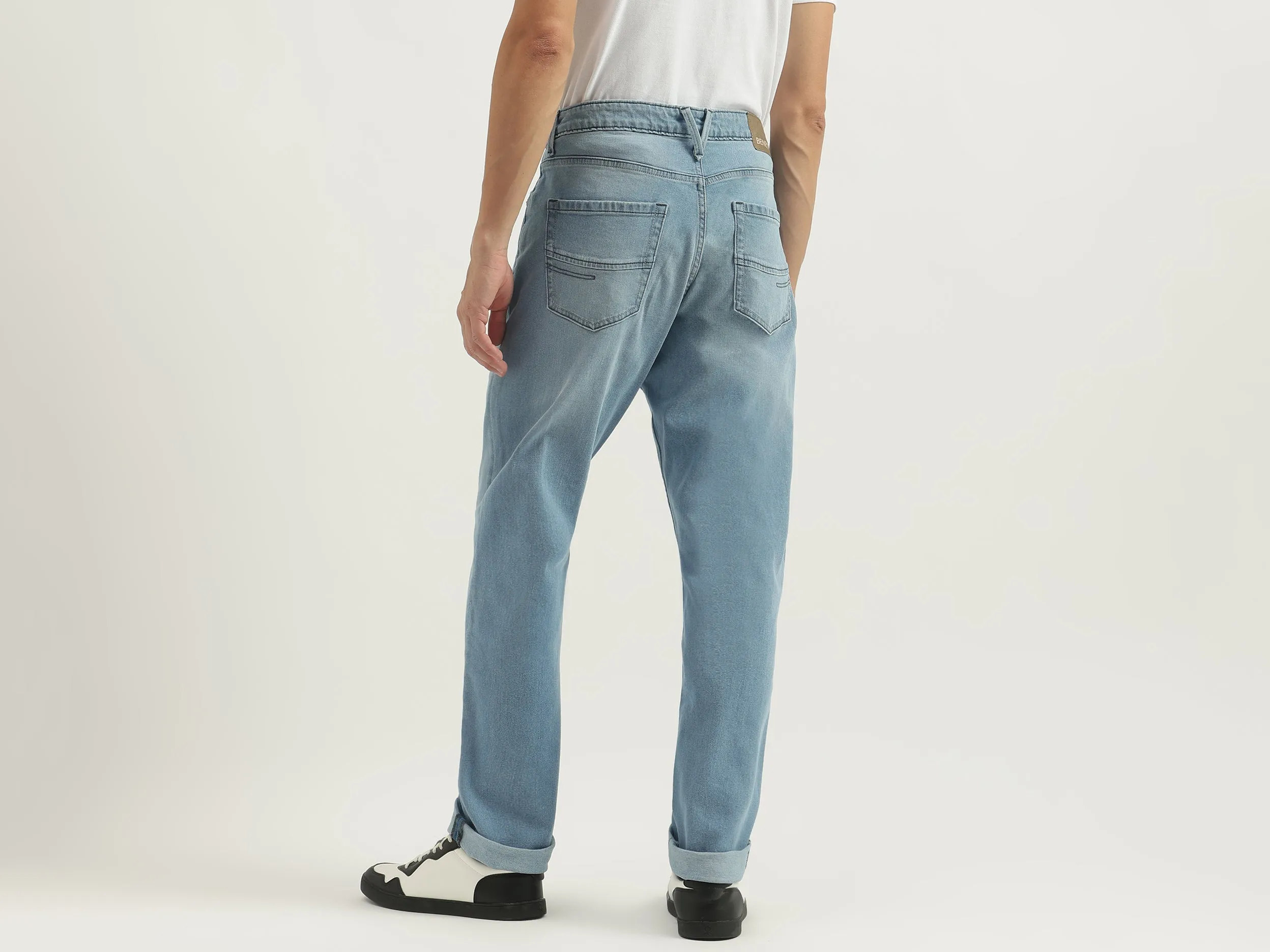 Solid Relaxed Fit Jeans