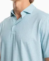 SOUTHERN TIDE DRIVER PINE RIDGE PRINTED PERFORMANCE POLO SHIRT - WAKE BLUE