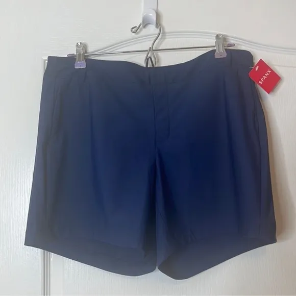 SPANX Sunshine Shorts Sunkissed Navy Blue XL 6” inseam
