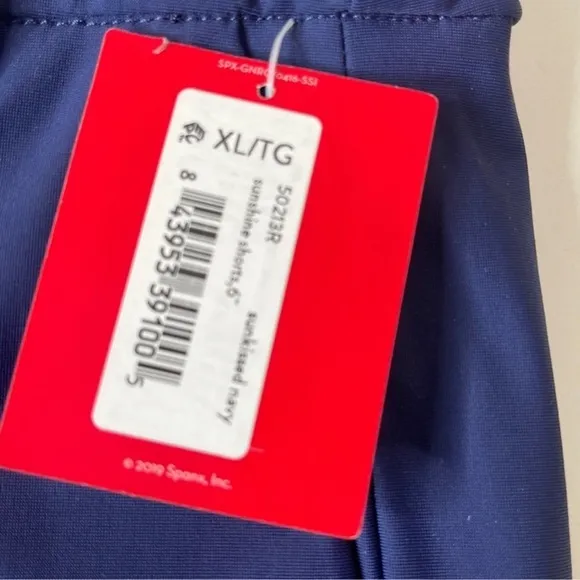 SPANX Sunshine Shorts Sunkissed Navy Blue XL 6” inseam
