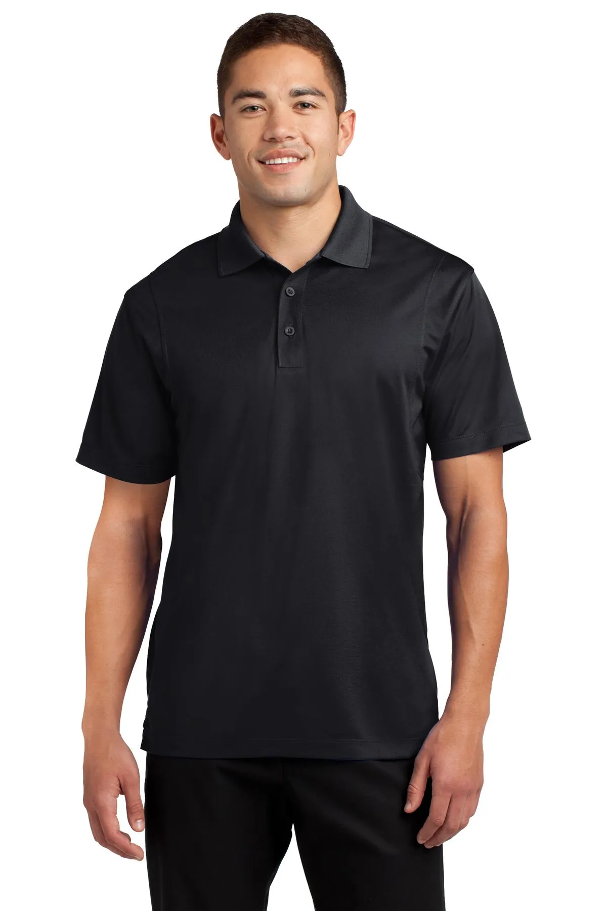 Sport-Tek Micropique Sport-Wick Polo. ST650 Black