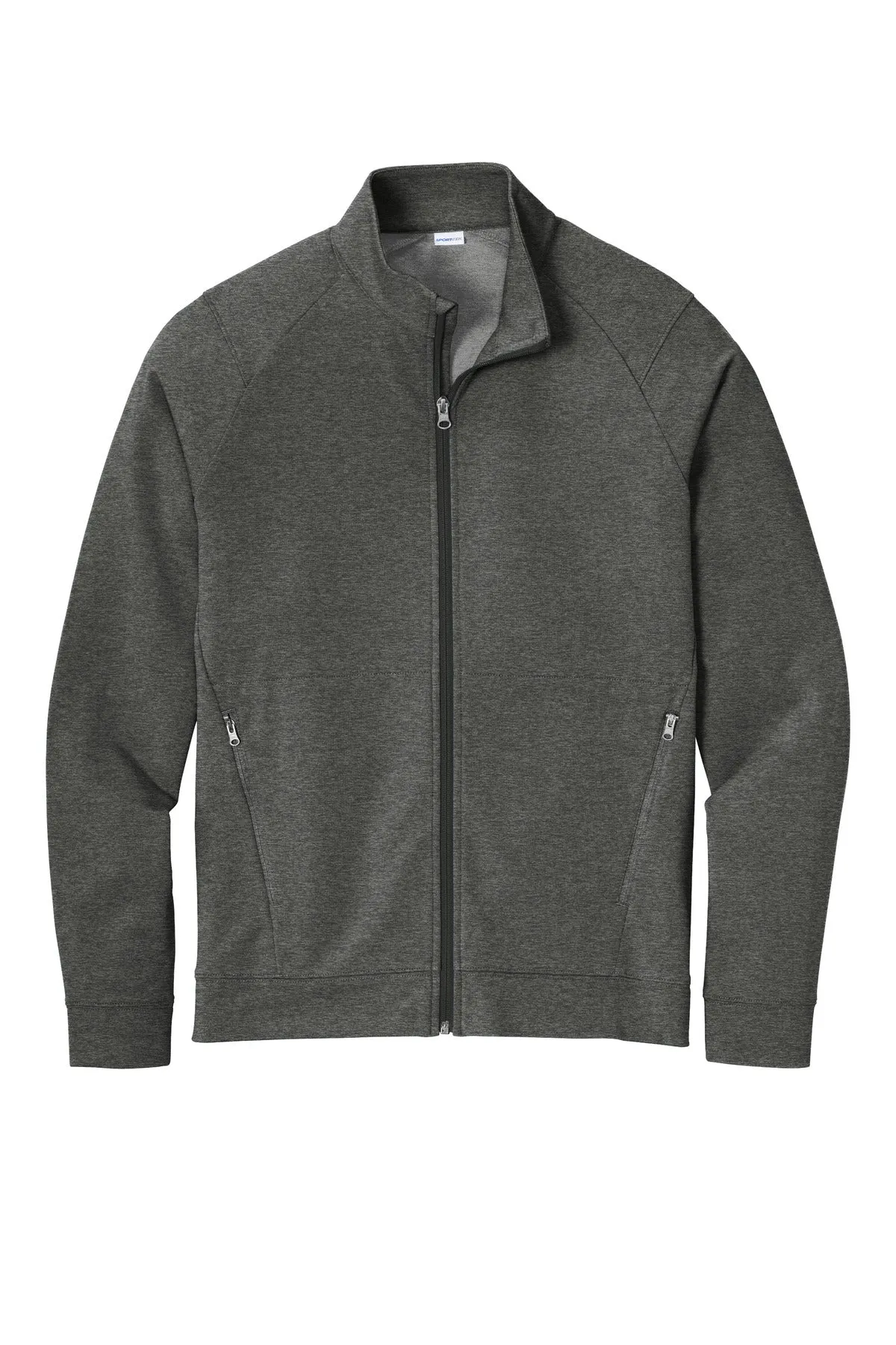Sport-Tek Sport-Wick Flex Fleece Full-Zip. ST560 Dark Grey Heather