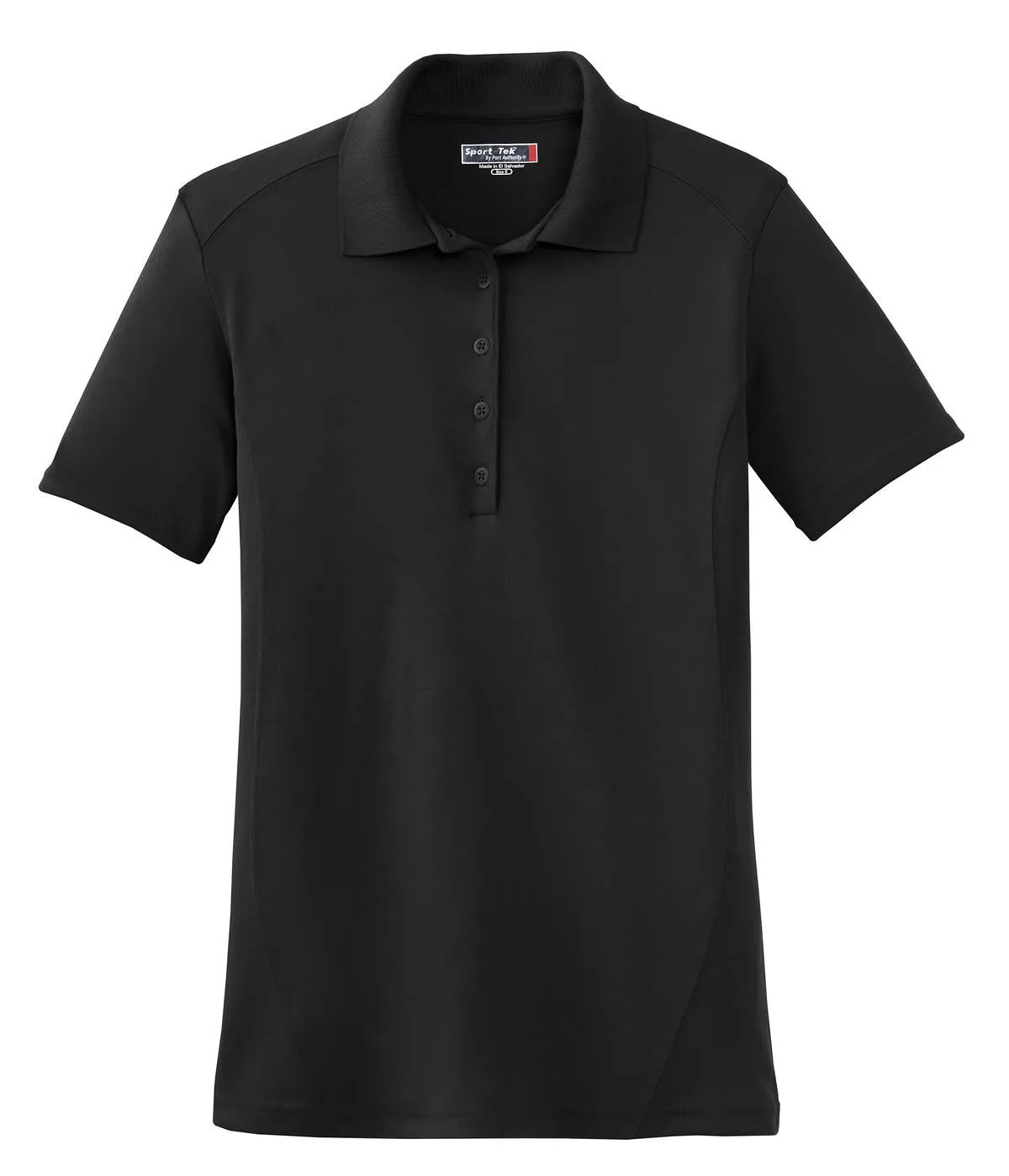 Sport-Tek Women's Dry Zone Raglan Accent Polo. L475 Black