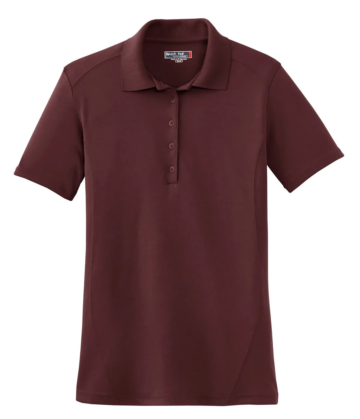 Sport-Tek Women's Dry Zone Raglan Accent Polo. L475 Maroon