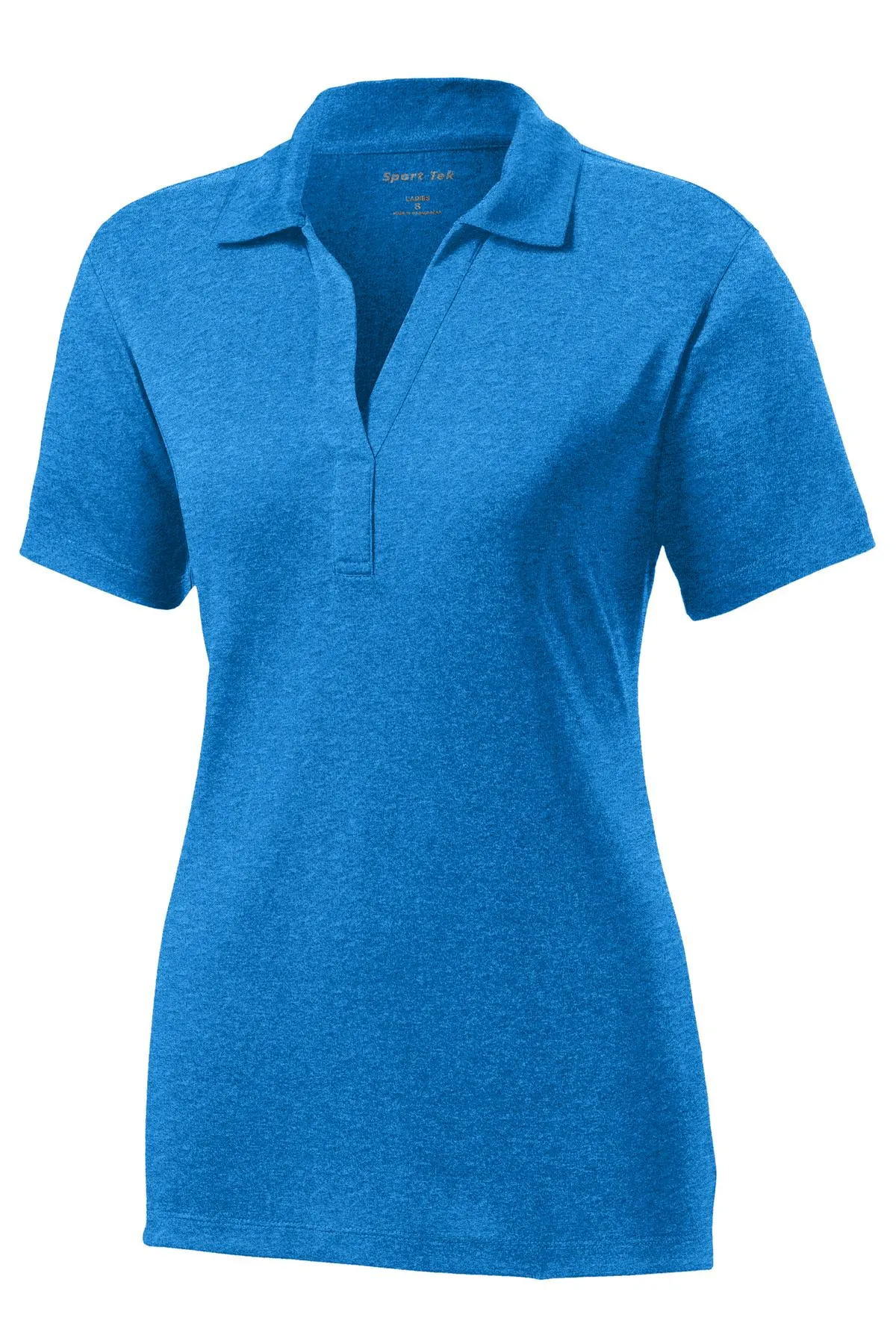 Sport-Tek Women's Heather Contender Polo. LST660 Blue Wake Heather