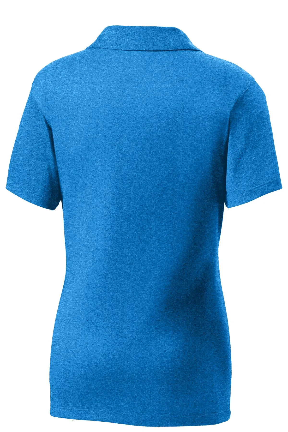 Sport-Tek Women's Heather Contender Polo. LST660 Blue Wake Heather