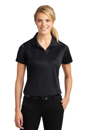 Sport-Tek Women's Micropique Sport-Wick Polo. LST650 Black