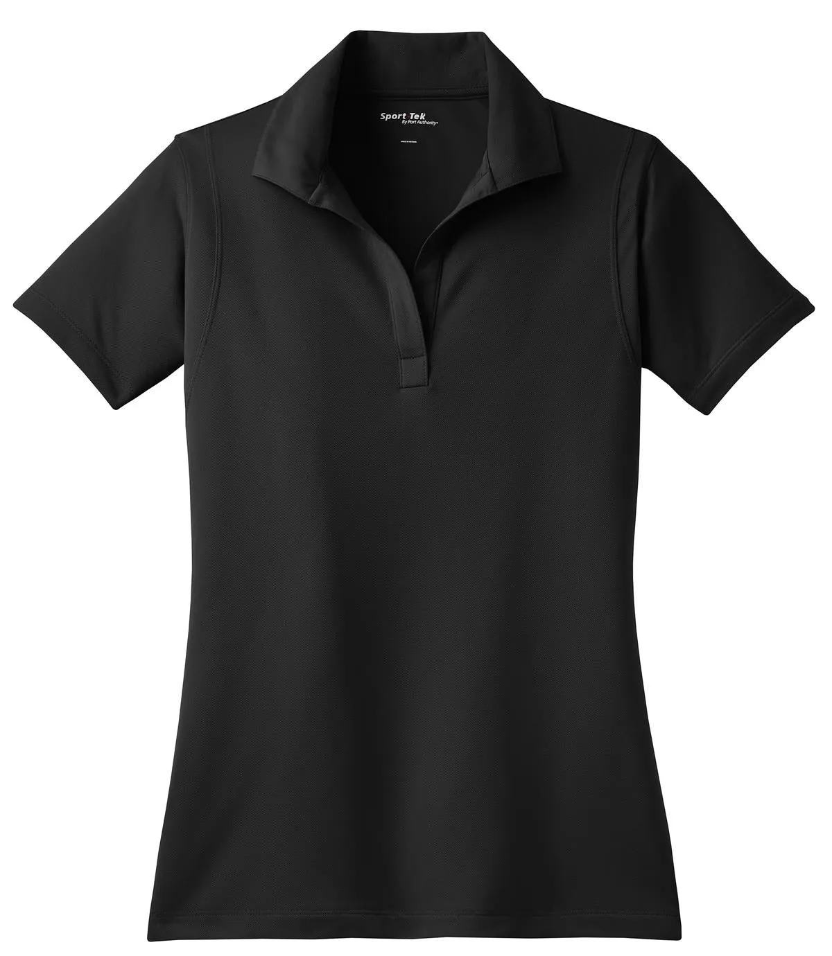 Sport-Tek Women's Micropique Sport-Wick Polo. LST650 Black