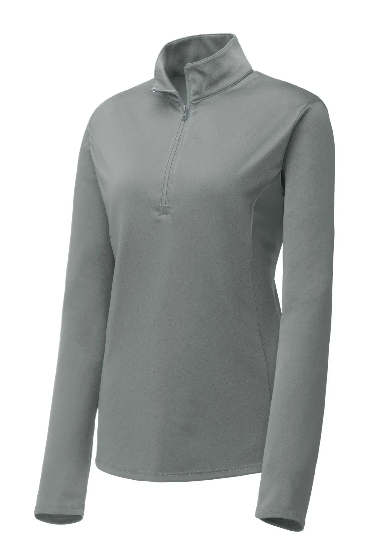 Sport-Tek Women's PosiCharge Competitor 1/4-Zip Pullover. LST357 Grey Concrete