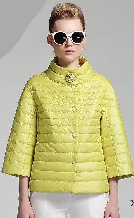 spring short jacket women fashion coat padded cotton jacket outwear High Quality Warm parka Women's Clothing