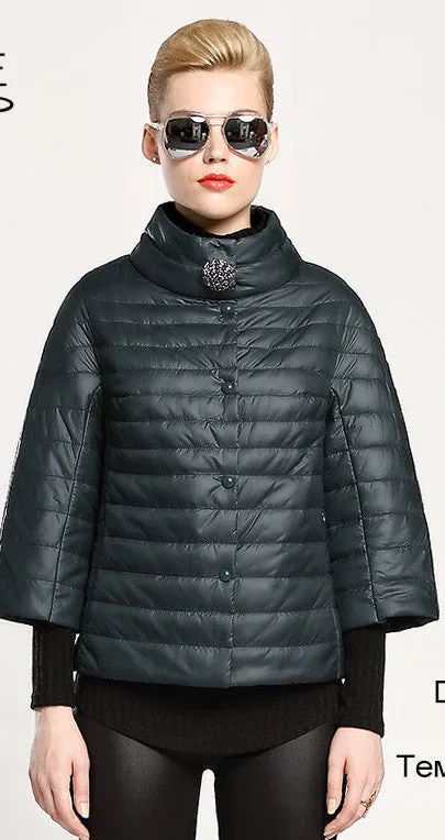 spring short jacket women fashion coat padded cotton jacket outwear High Quality Warm parka Women's Clothing