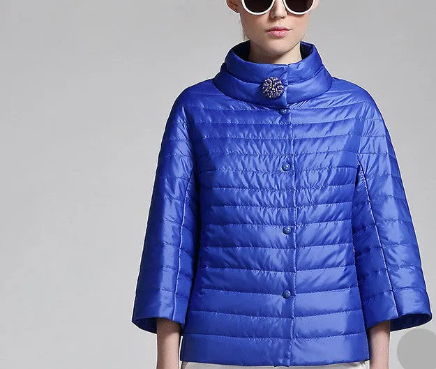 spring short jacket women fashion coat padded cotton jacket outwear High Quality Warm parka Women's Clothing