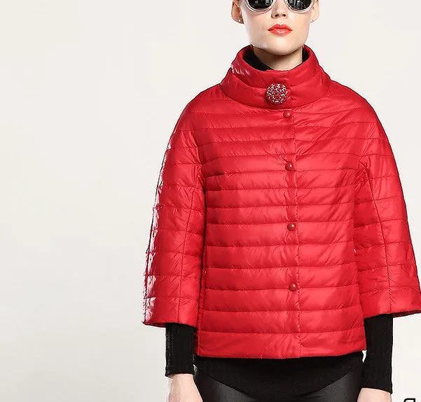 spring short jacket women fashion coat padded cotton jacket outwear High Quality Warm parka Women's Clothing