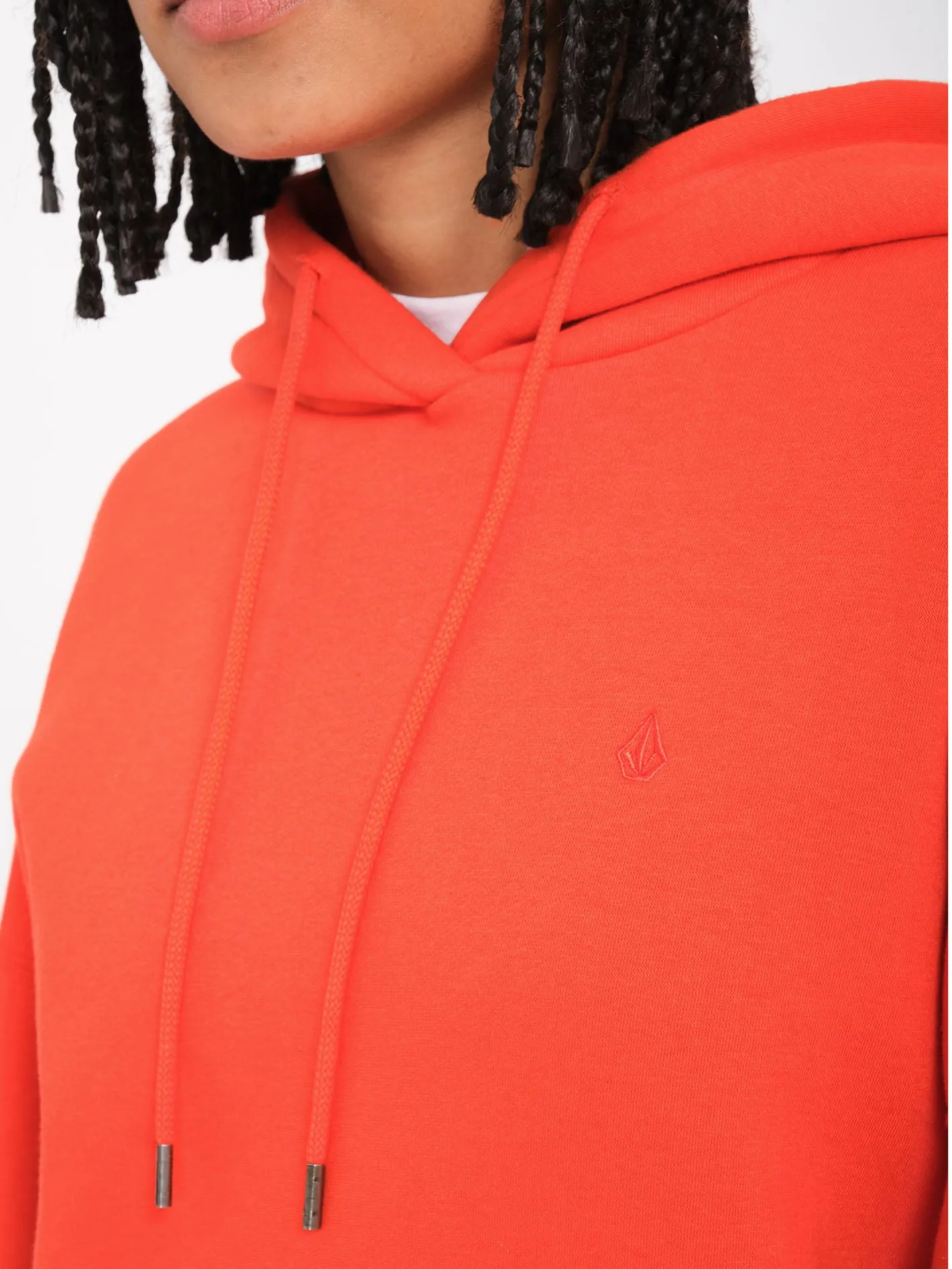 Stone Heart Up Hoodie - Bright Red
