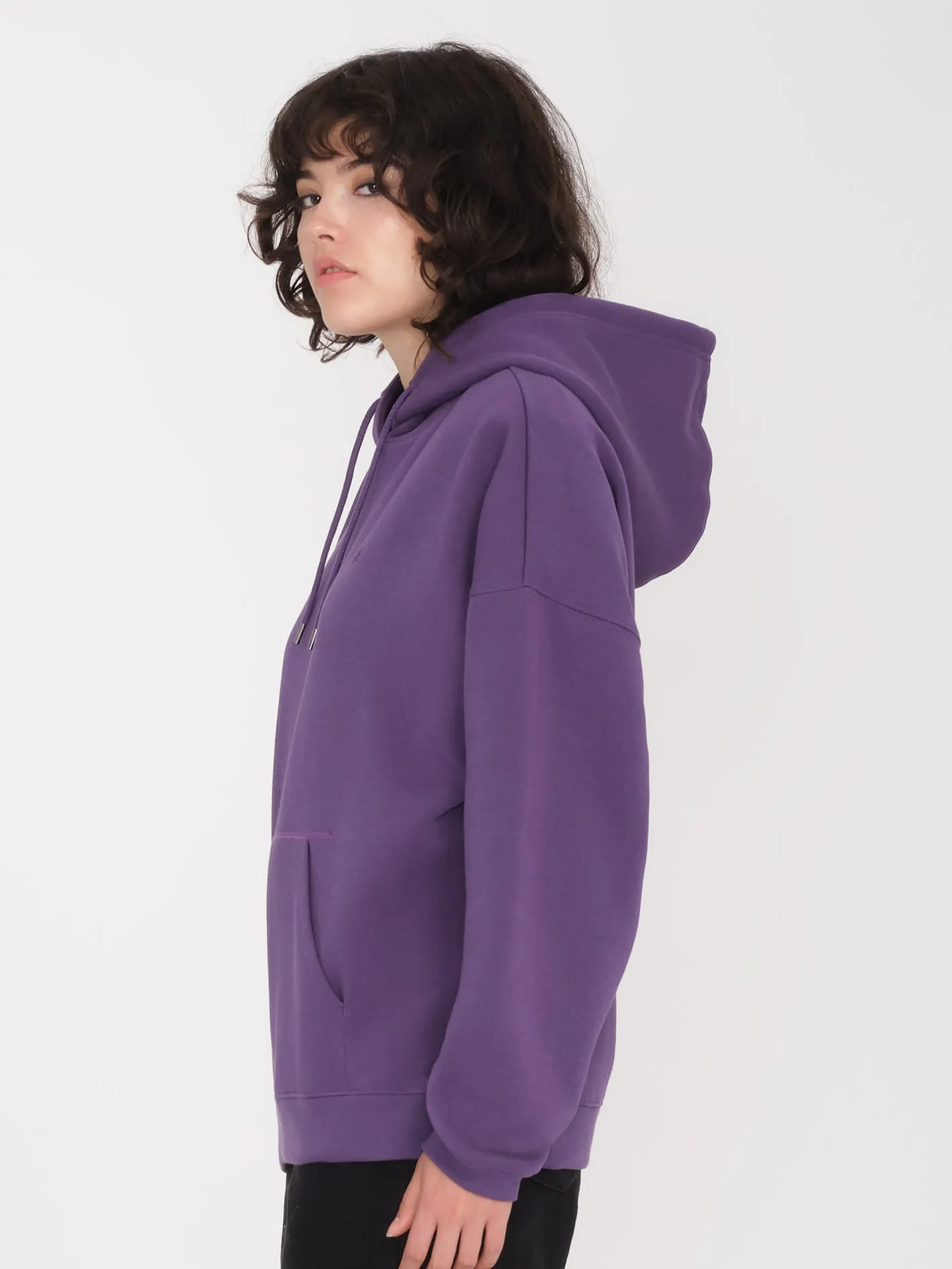 Stone Heart Up Hoodie - DEEP PURPLE