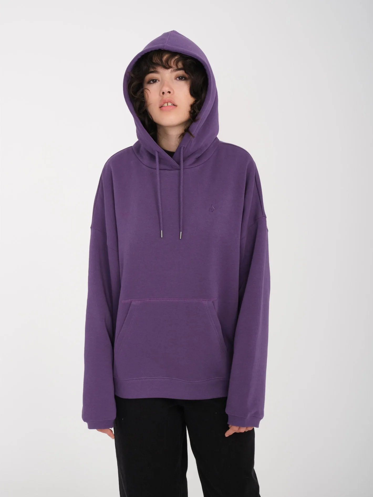 Stone Heart Up Hoodie - DEEP PURPLE