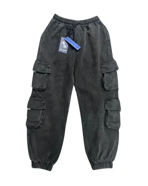 Stone Wash Black Jogger Jeans
