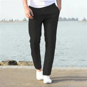 StreetFlex Herren Baumwolle Leinen Hose