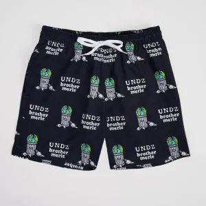 STRETCH SWIM TRUNK BROTHER MERLE TRASH NOIR