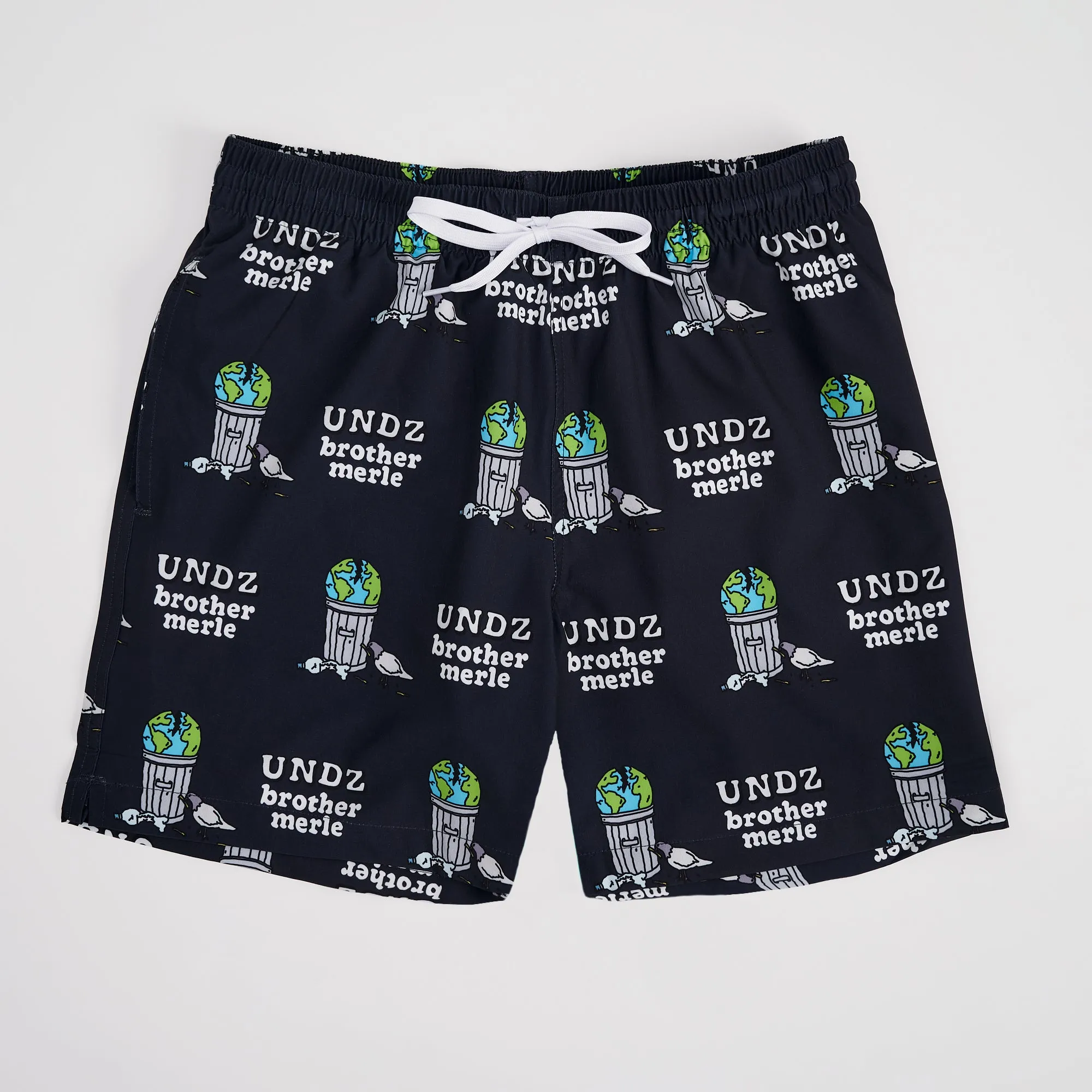 STRETCH SWIM TRUNK BROTHER MERLE TRASH NOIR